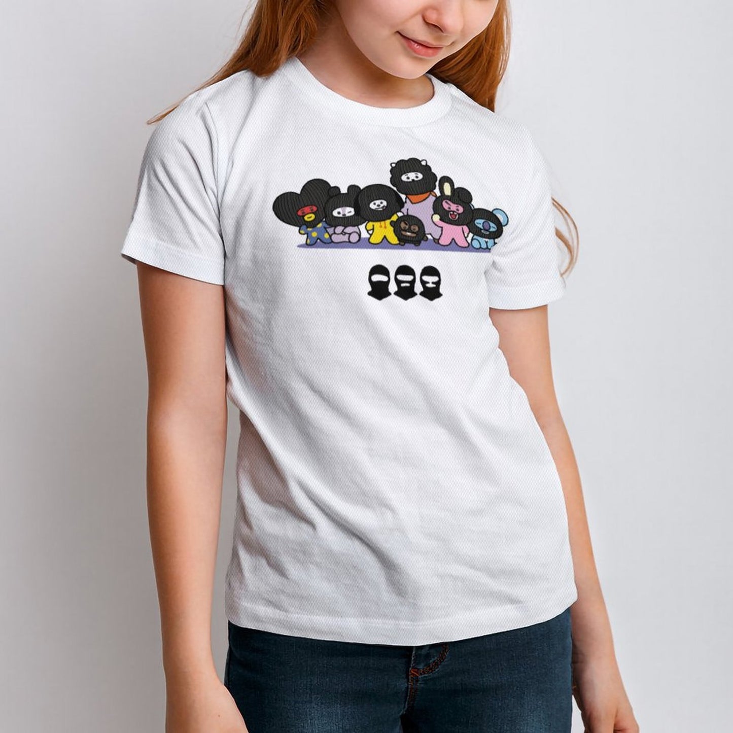 BT21 Hooligan Inspired Kids Cotton T-Shirt – Premium 190gsm K-Pop Children's Tee