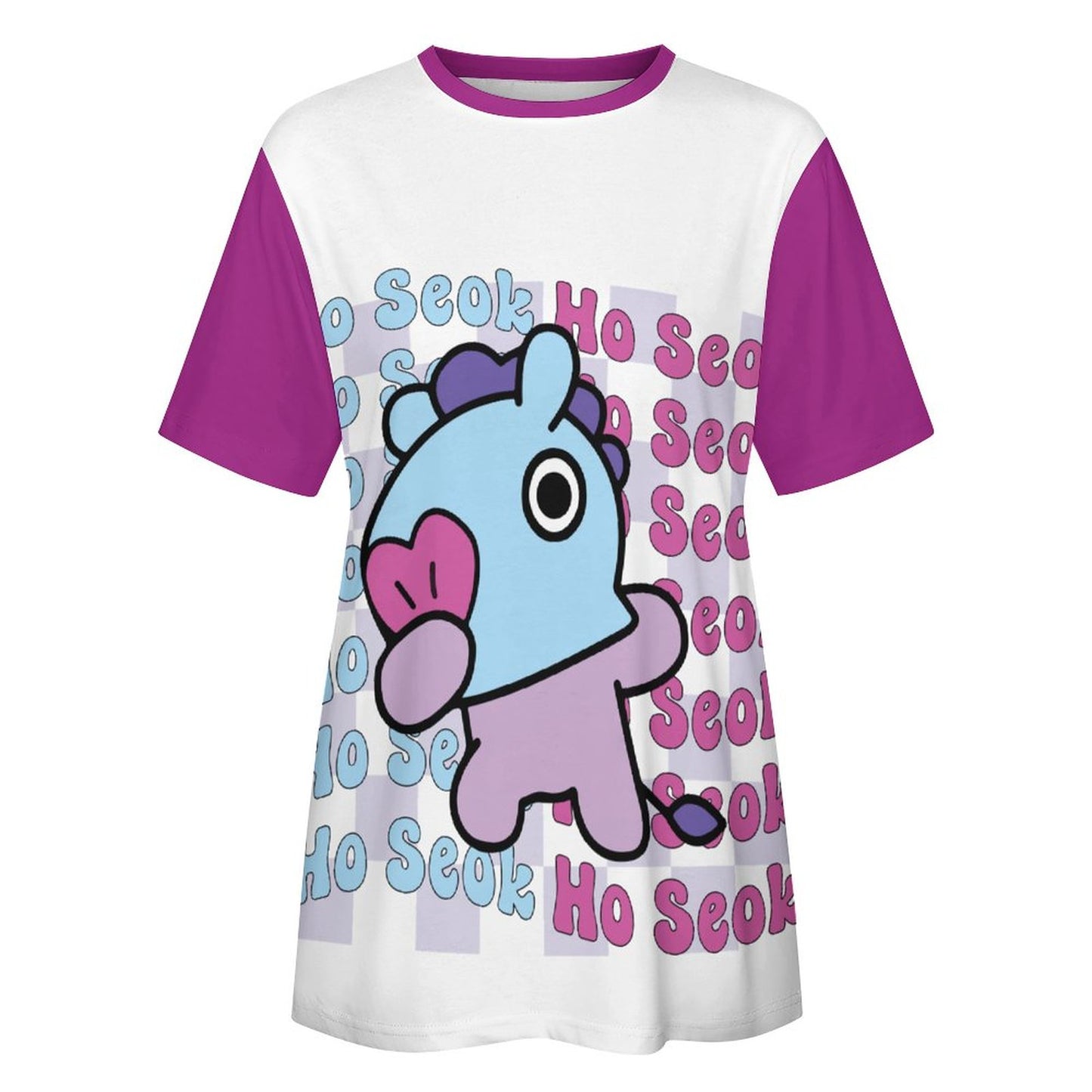 BT21 Mang J-Hope Hoseok Women's Cotton T-Shirt | K-Pop Fan Merch All-Over Print