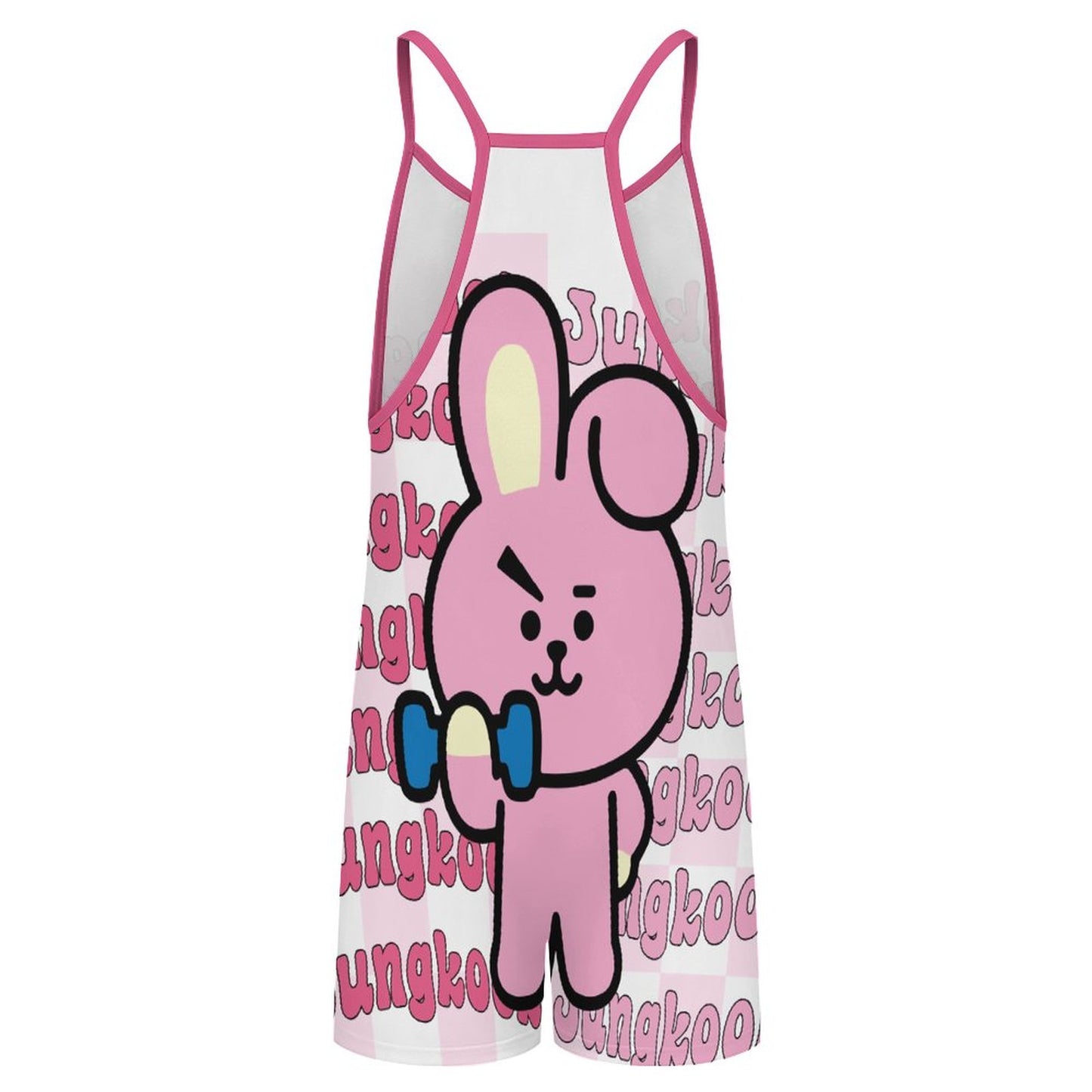 BT21 Cooky Jungkook Suspender Jumpsuit With Pockets | K-Pop Fan Merch