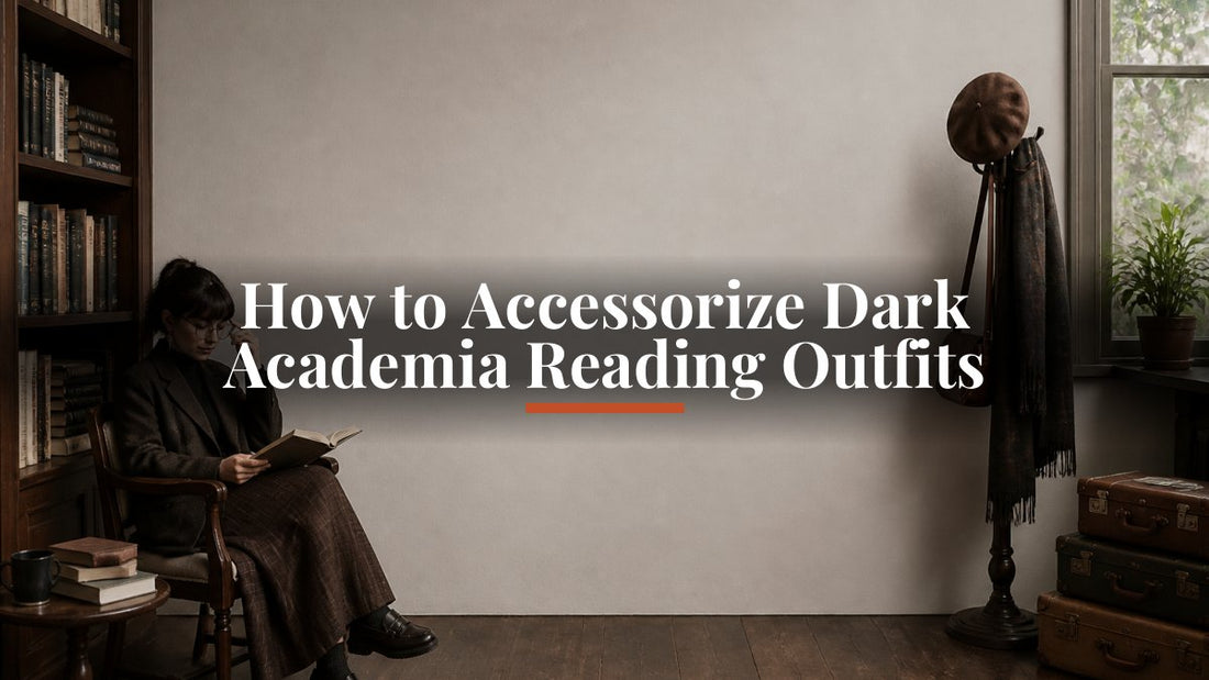How to Accessorize Dark Academia Reading Outfits