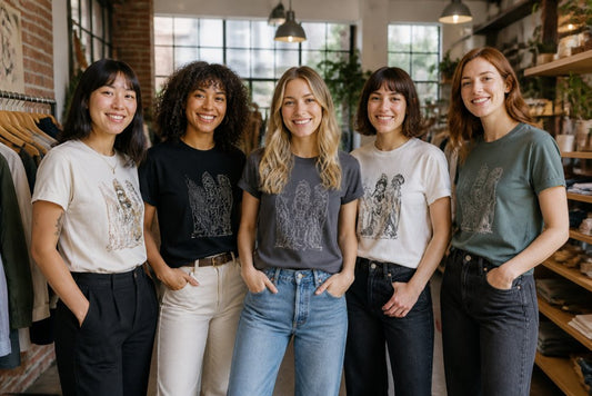 Literary Graphic Tees Women's Sizing Guide