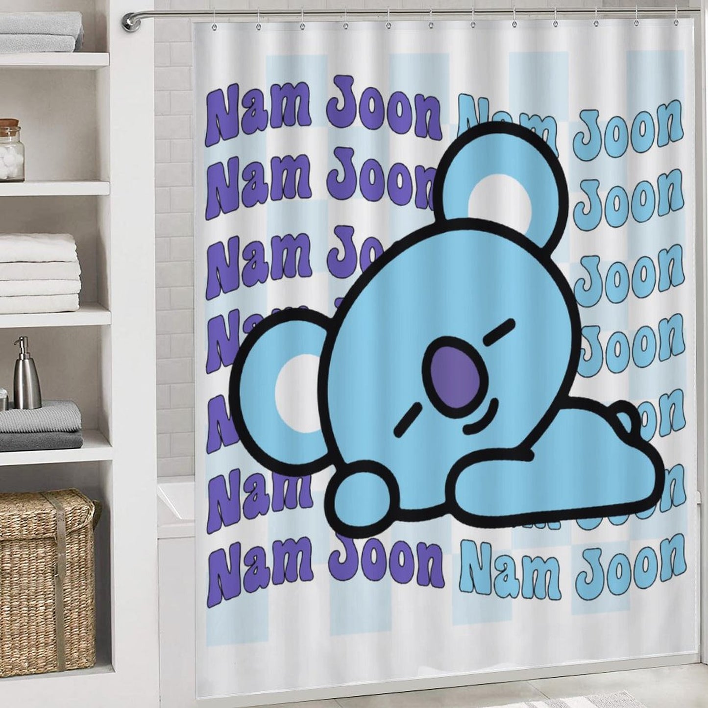 BT21 Koya RM Namjoon Bathroom 4-Piece Set | K-Pop Fan Home Decor Gift