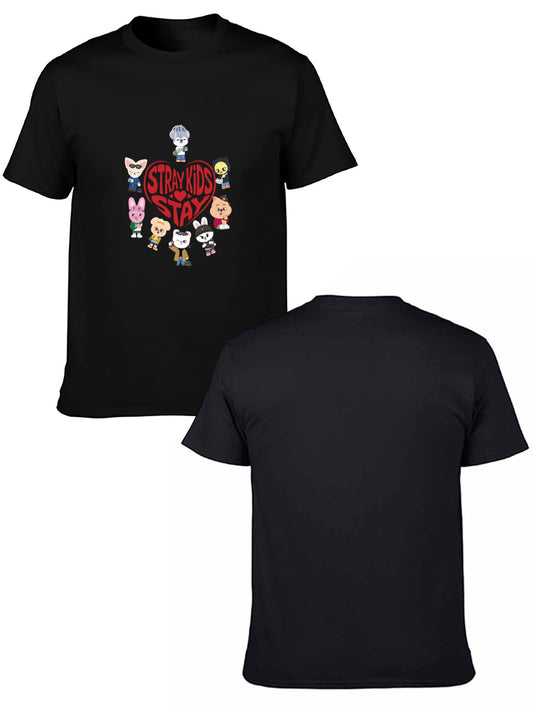 Stray Kids SKZOO Stay T-Shirt | Double-Sided DTF Print 100% Cotton Tee