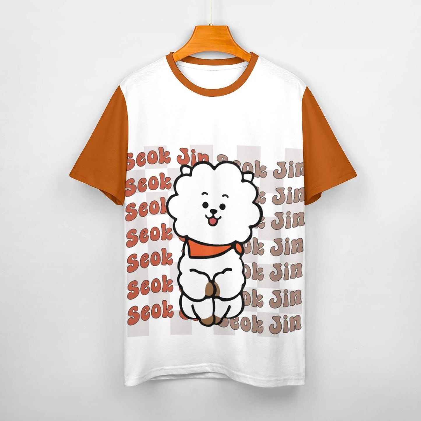 BTS Jin BT21 Women's Cotton T-Shirt | K-Pop Fan Merch All-Over Print