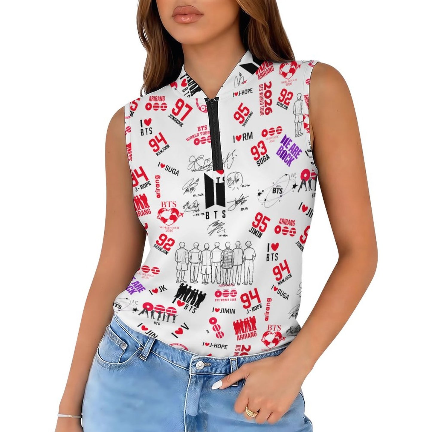 BTS "Borahae Purple" Cropped Halter Tank Top | Edgy K-Pop Concert Outfit for ARMY | Festival Streetwear
