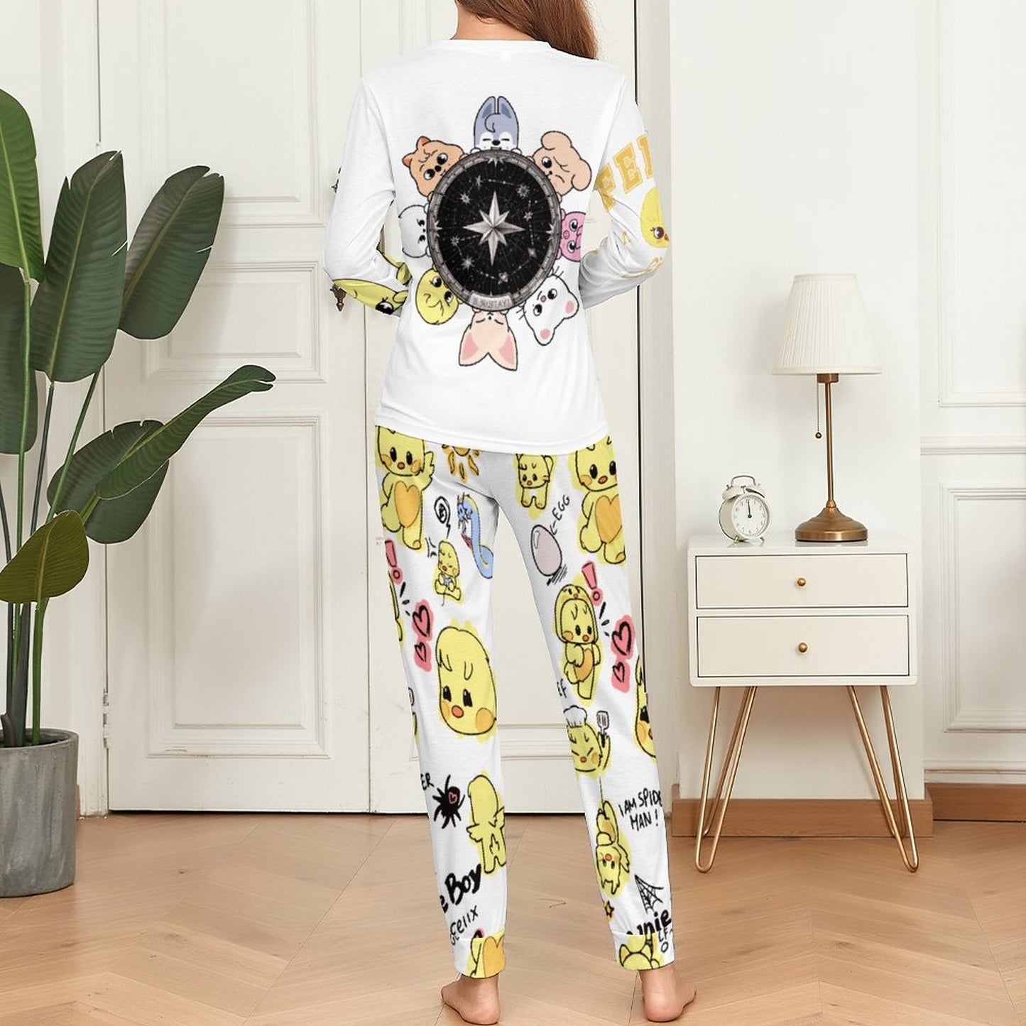Women's 2-Piece Pajama Set(All-Over Printing)