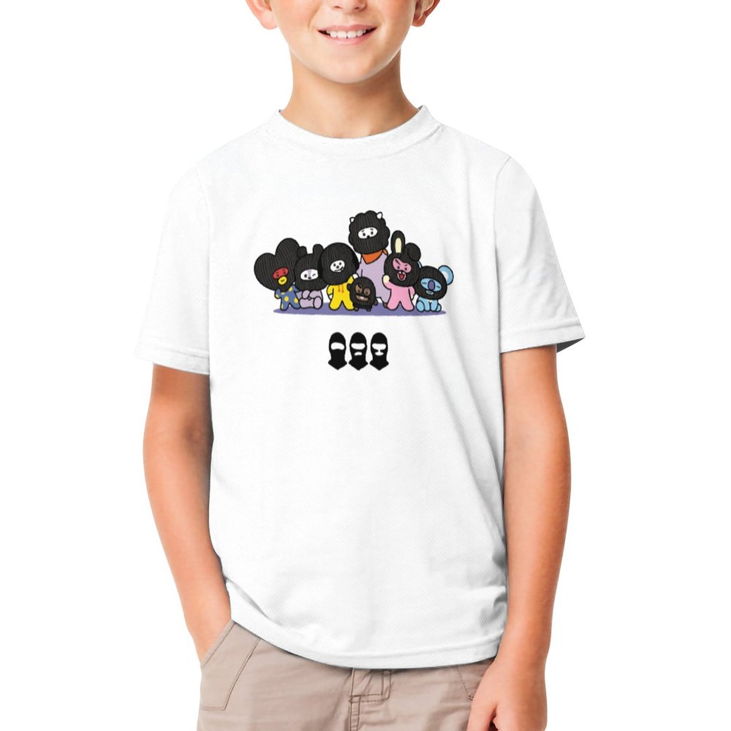 BT21 Hooligan Inspired Kids Cotton T-Shirt – Premium 190gsm K-Pop Children's Tee