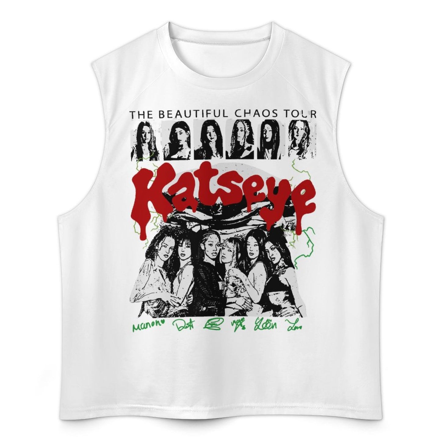 Katseye Beautiful Chaos Tour Tank Top | All-Over Print Men's Tee S-5XL