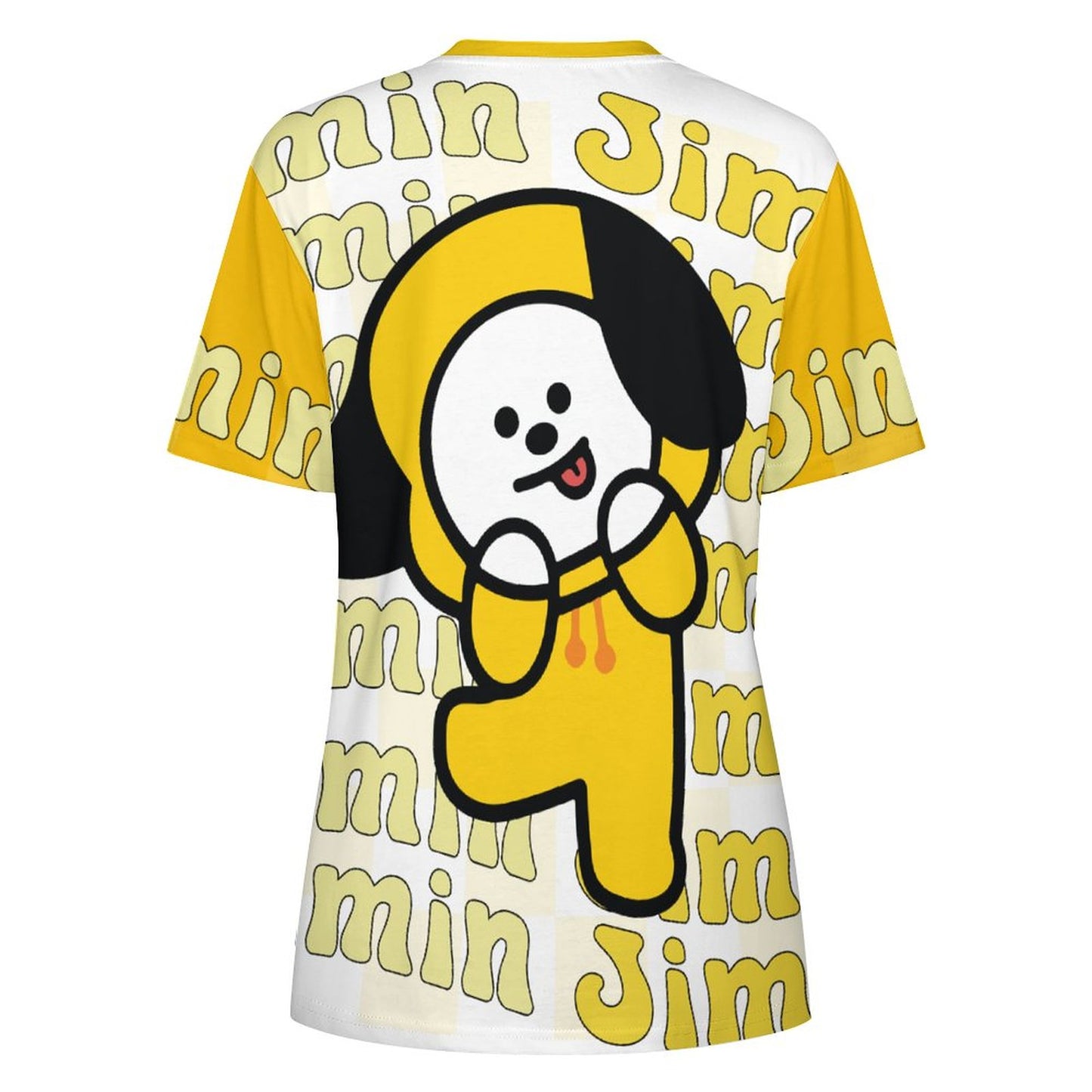 BT21 Chimmy Jimin Women's Cotton T-Shirt | K-Pop Fan Merch All-Over Print