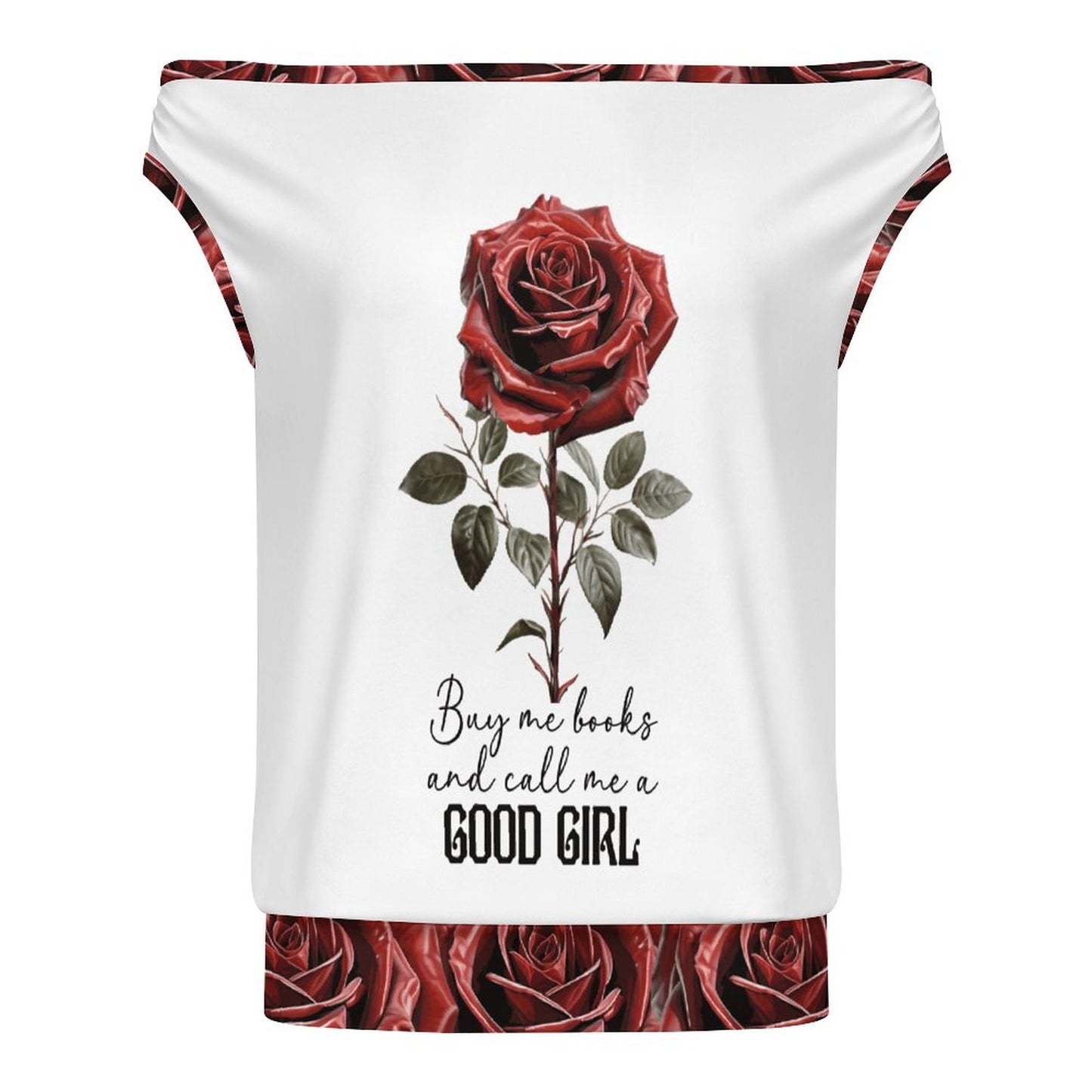 Buy Me All the Books Single Shoulder Top | BookTok Inspired Bookish Gift