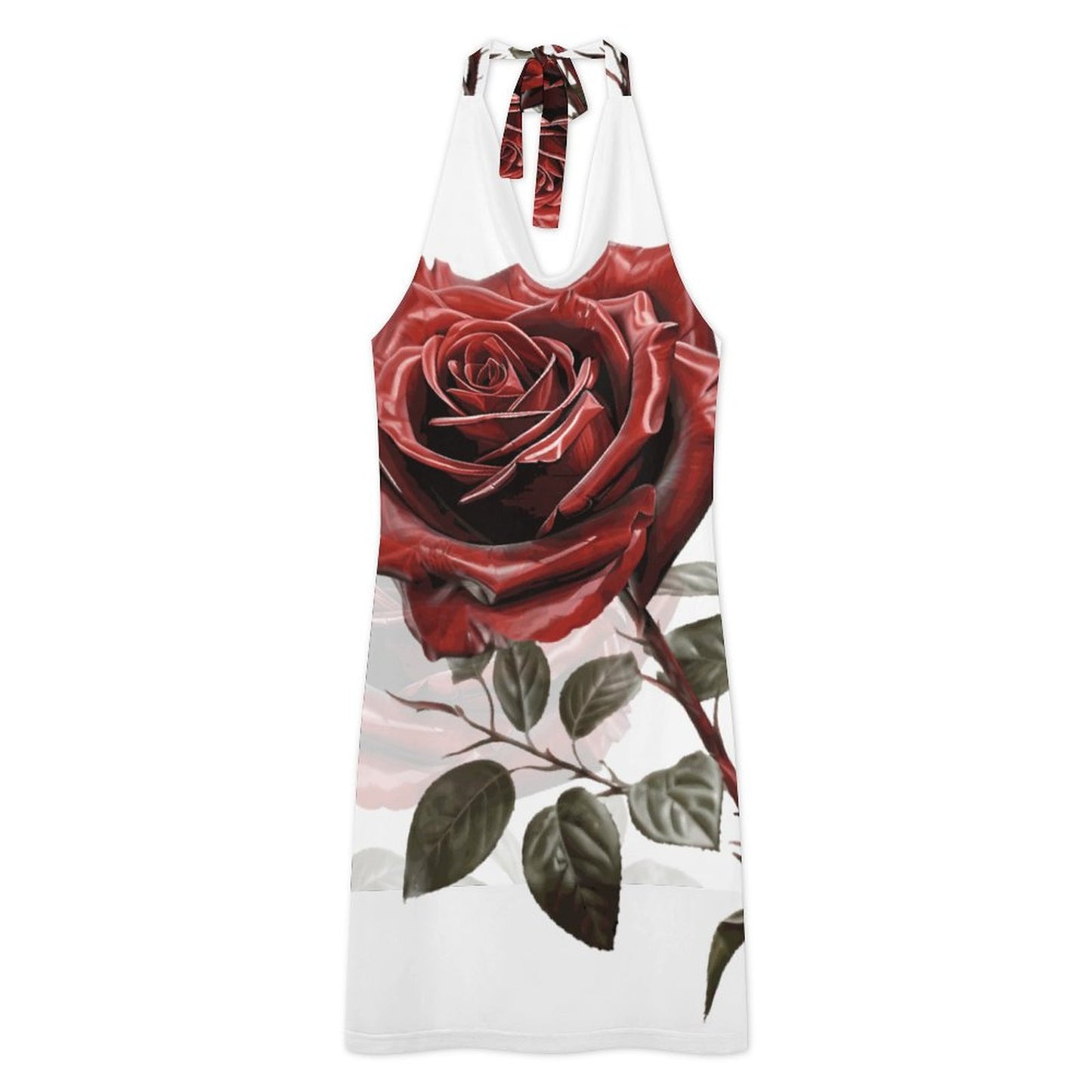 Roses Are Red Mesh Swimsuit Cover-Up Dress | Beach Vacation Swimwear Gift