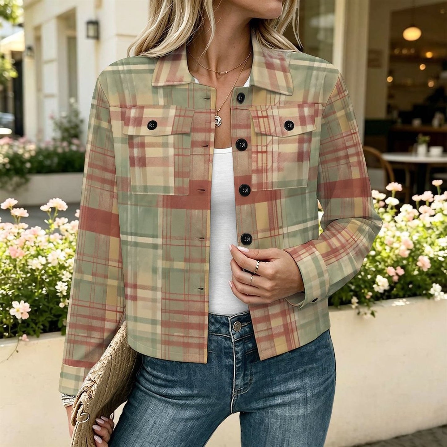 230gsm Short-Sleeved Shirt Jacket(All-Over Printing)