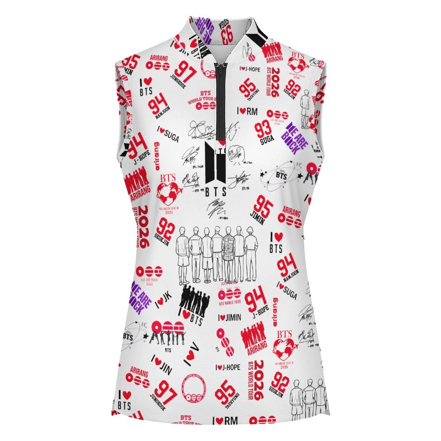 BTS "Borahae Purple" Cropped Halter Tank Top | Edgy K-Pop Concert Outfit for ARMY | Festival Streetwear