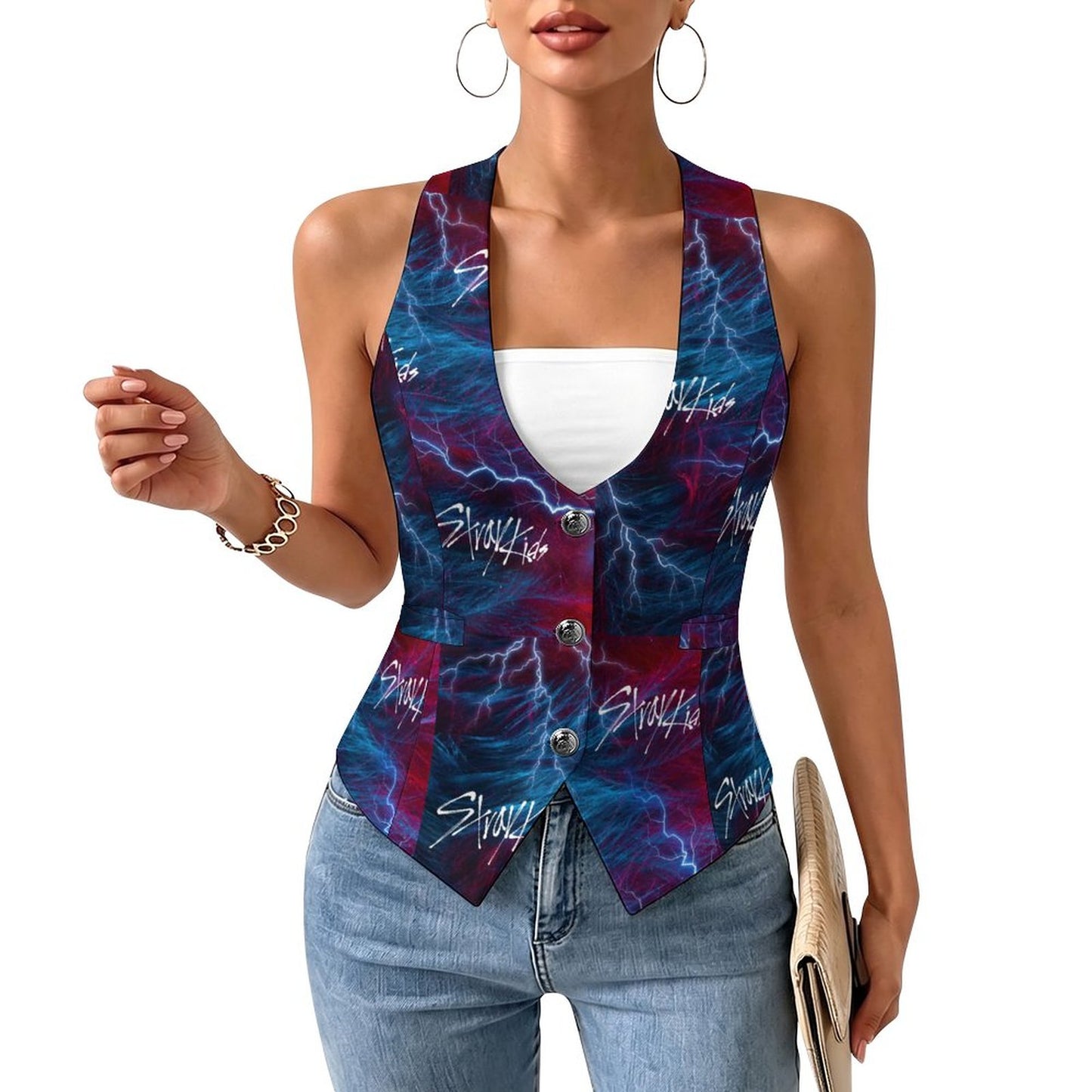 Women's Suit Vest(All-Over Printing)