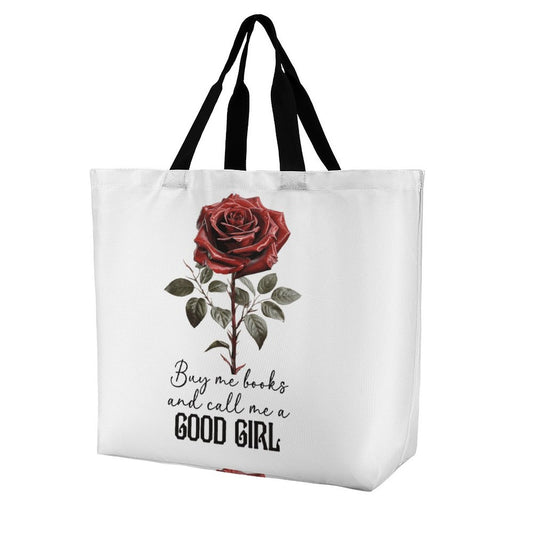 Roses Are Red Large Tote Bag | BookTok Inspired Bookish Gift