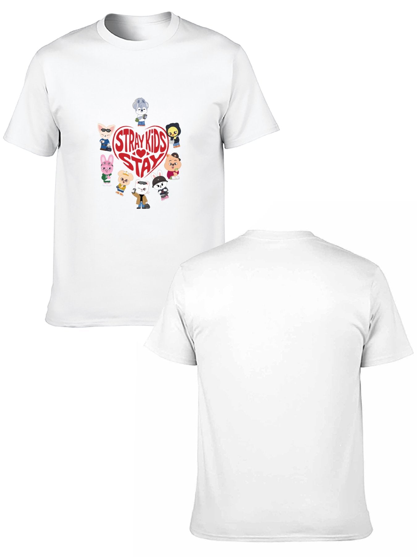 Stray Kids SKZOO Stay T-Shirt | Double-Sided DTF Print 100% Cotton Tee