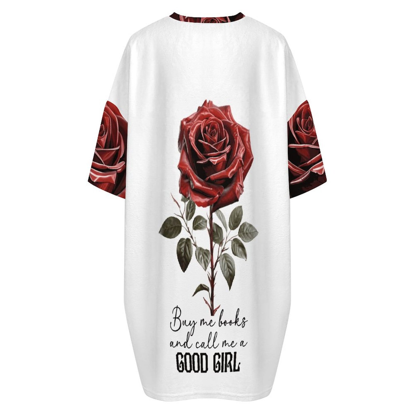 Buy Me All the Books Flannel Nightdress | BookTok Inspired Bookish Gift