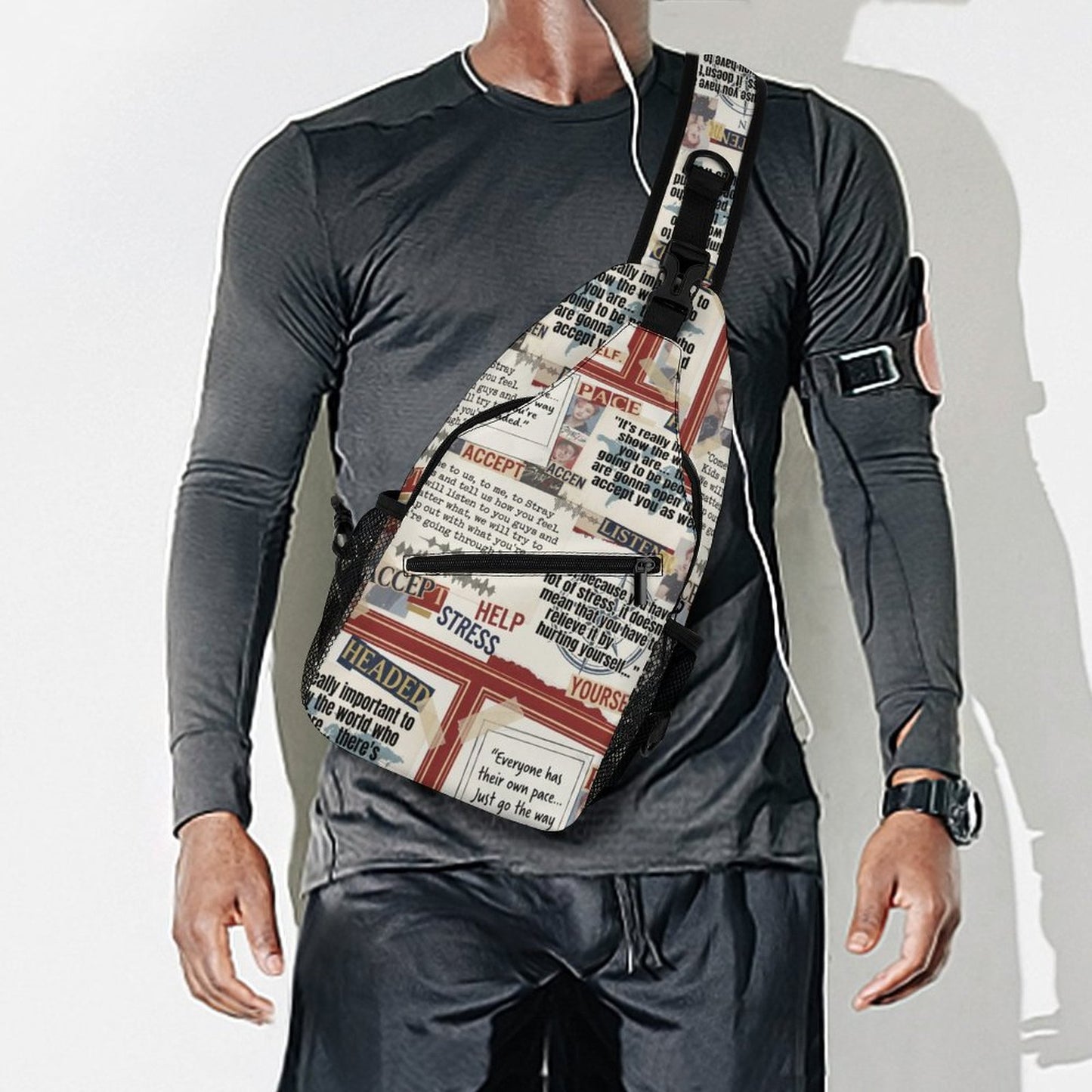 Create Unique Sling Bags with Our durable polyester (All-Over Printing)