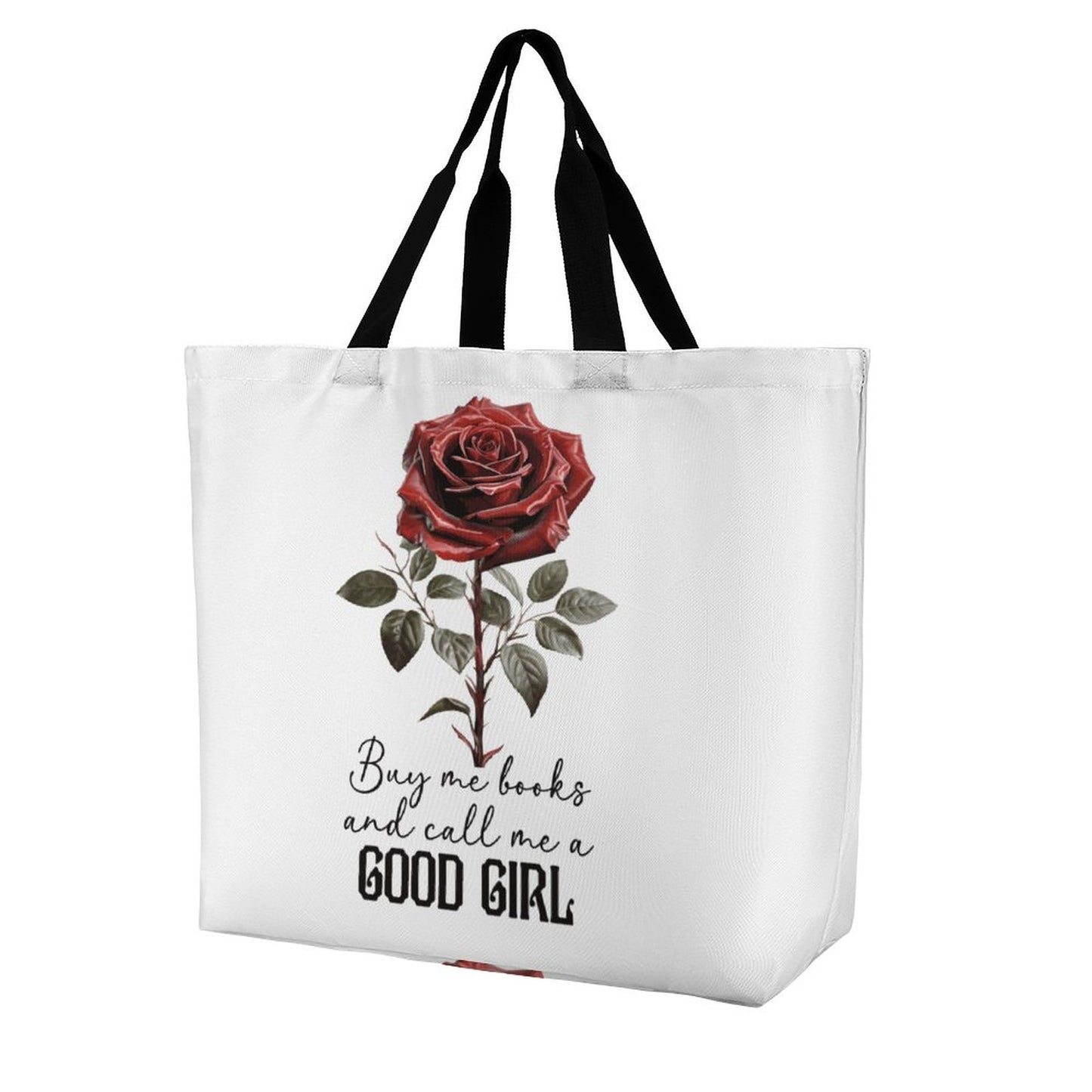 Roses Are Red Large Tote Bag | BookTok Inspired Bookish Gift