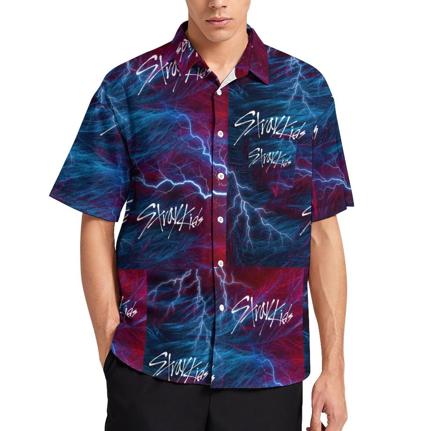 Men's Short Sleeve Father's Day Shirt with Pocket(XS-7XL)