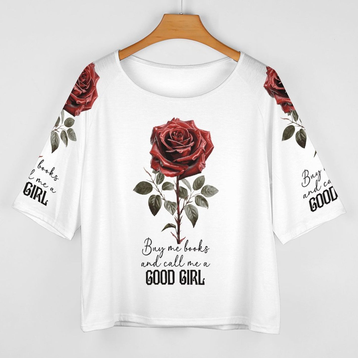 Buy Me All the Books Off-Shoulder Top | BookTok Inspired Funny Bookish Gift