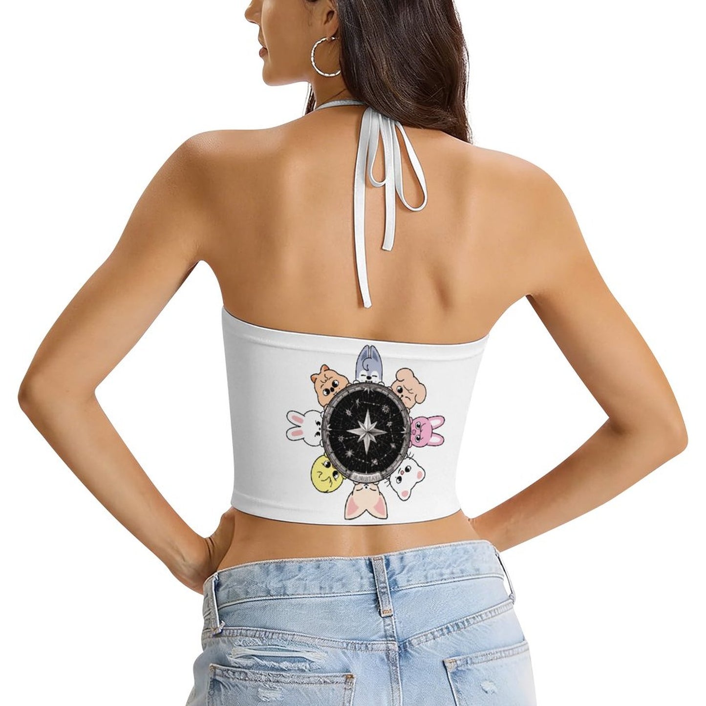 180gsm Women's Halter Tie Vest(All-Over Printing)