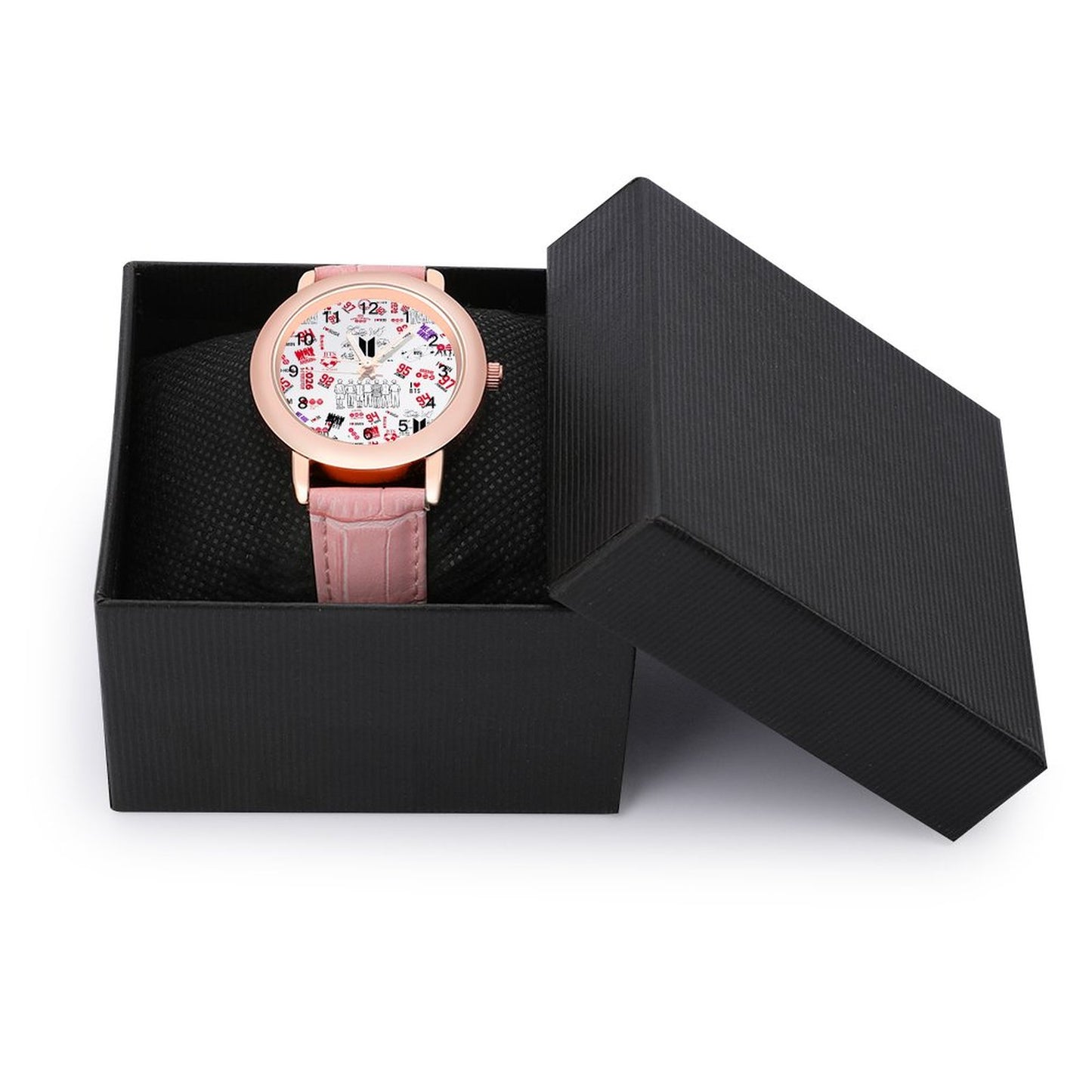 BTS Hooligan Inspired Minimalist Wristwatch | Elegant K-Pop PU Leather Band Watch for ARMY
