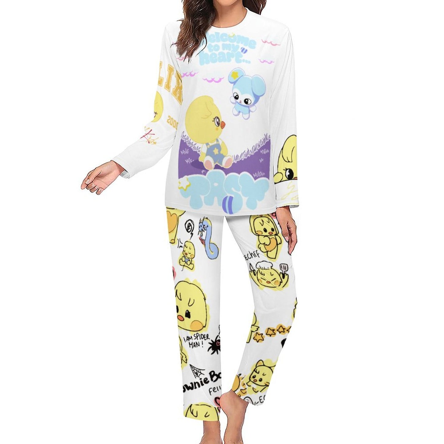 Women's 2-Piece Pajama Set(All-Over Printing)