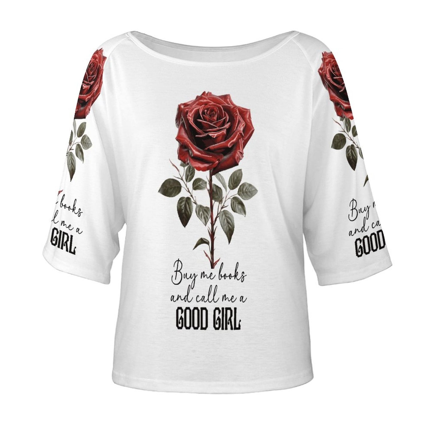 Buy Me All the Books Off-Shoulder Top | BookTok Inspired Funny Bookish Gift