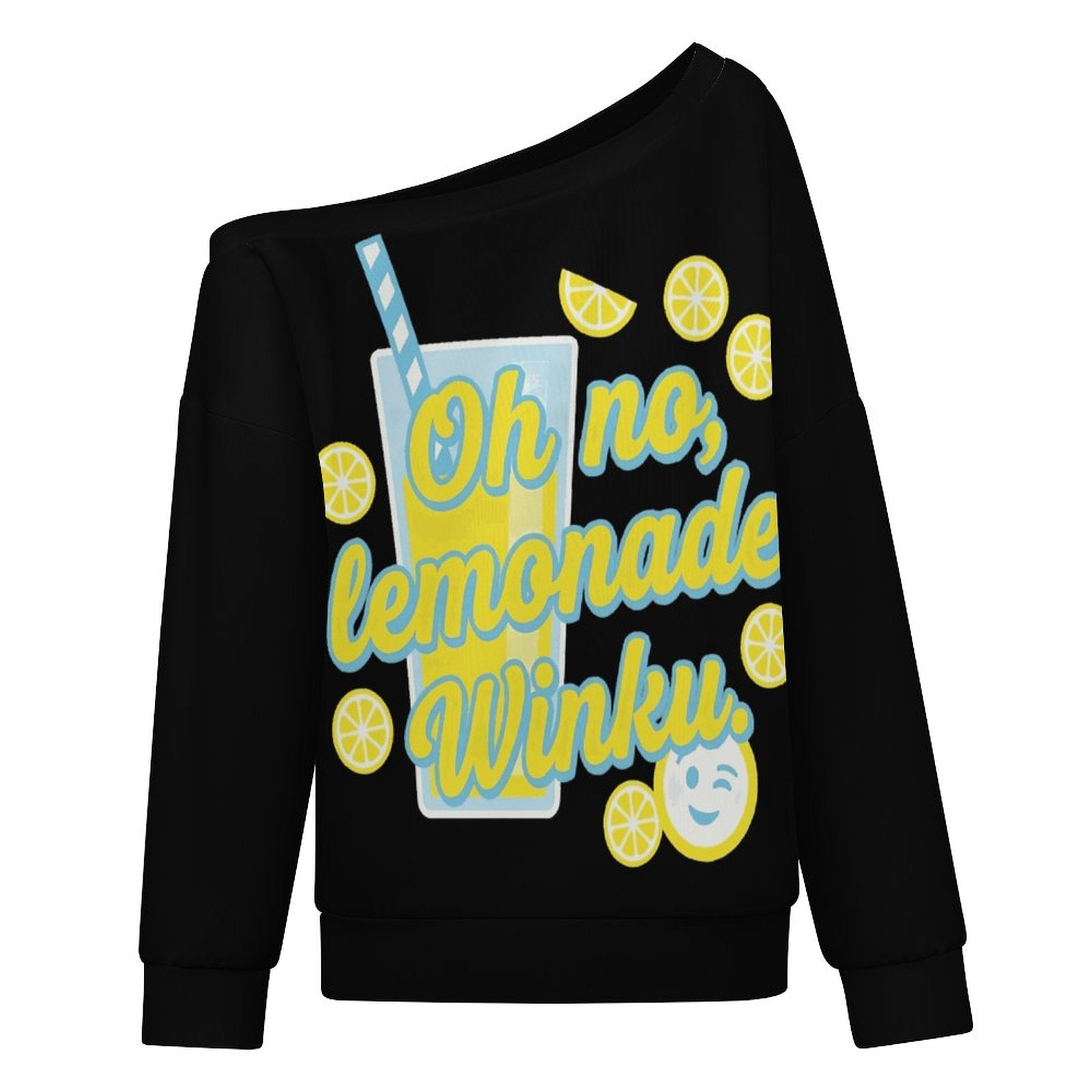 230gsm Off Shoulder Hoodie(All-Over Printing) — size chart