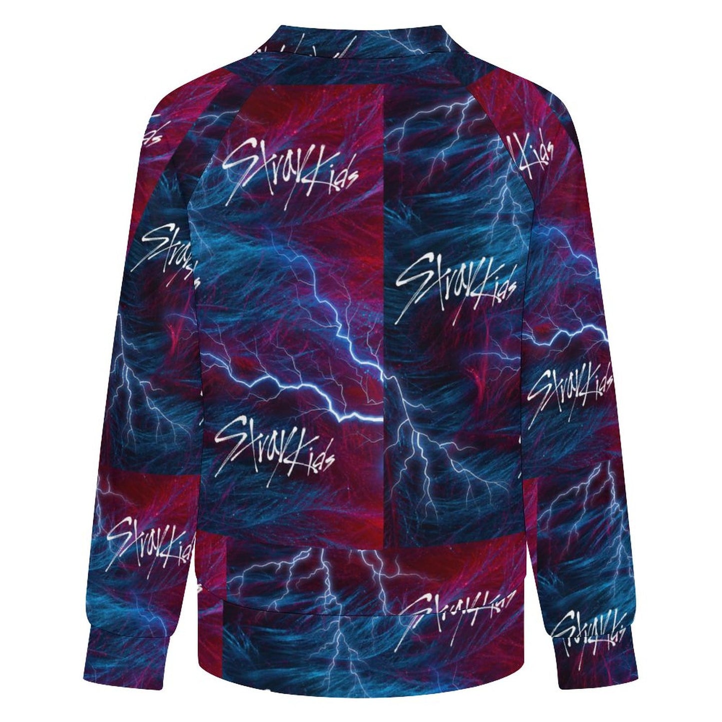 170gsm Casual Long Sleeve V-Neck Sweatshirt(All-Over Printing)