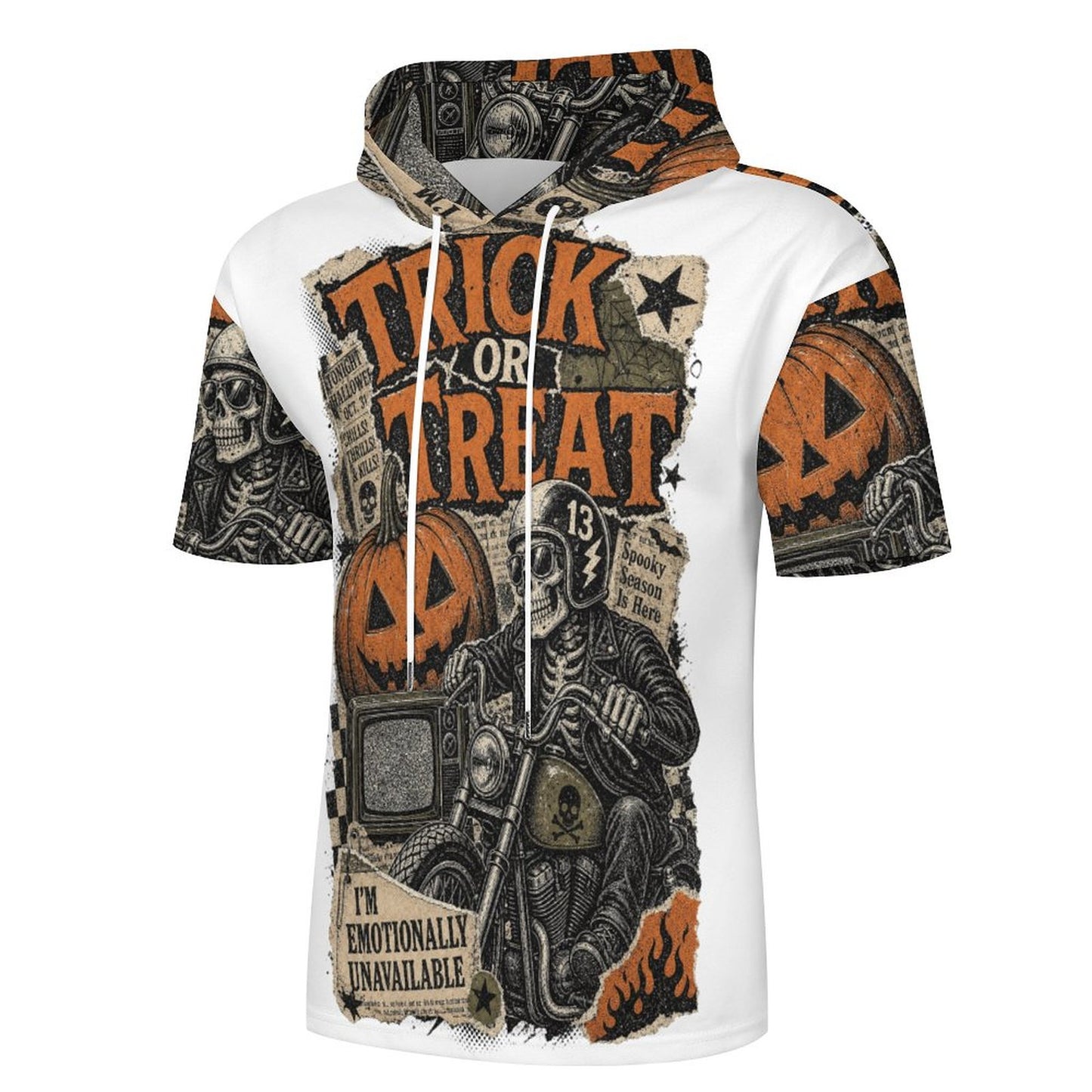 280gsm Men's Mid Sleeved Hoodie(All-Over Printing)