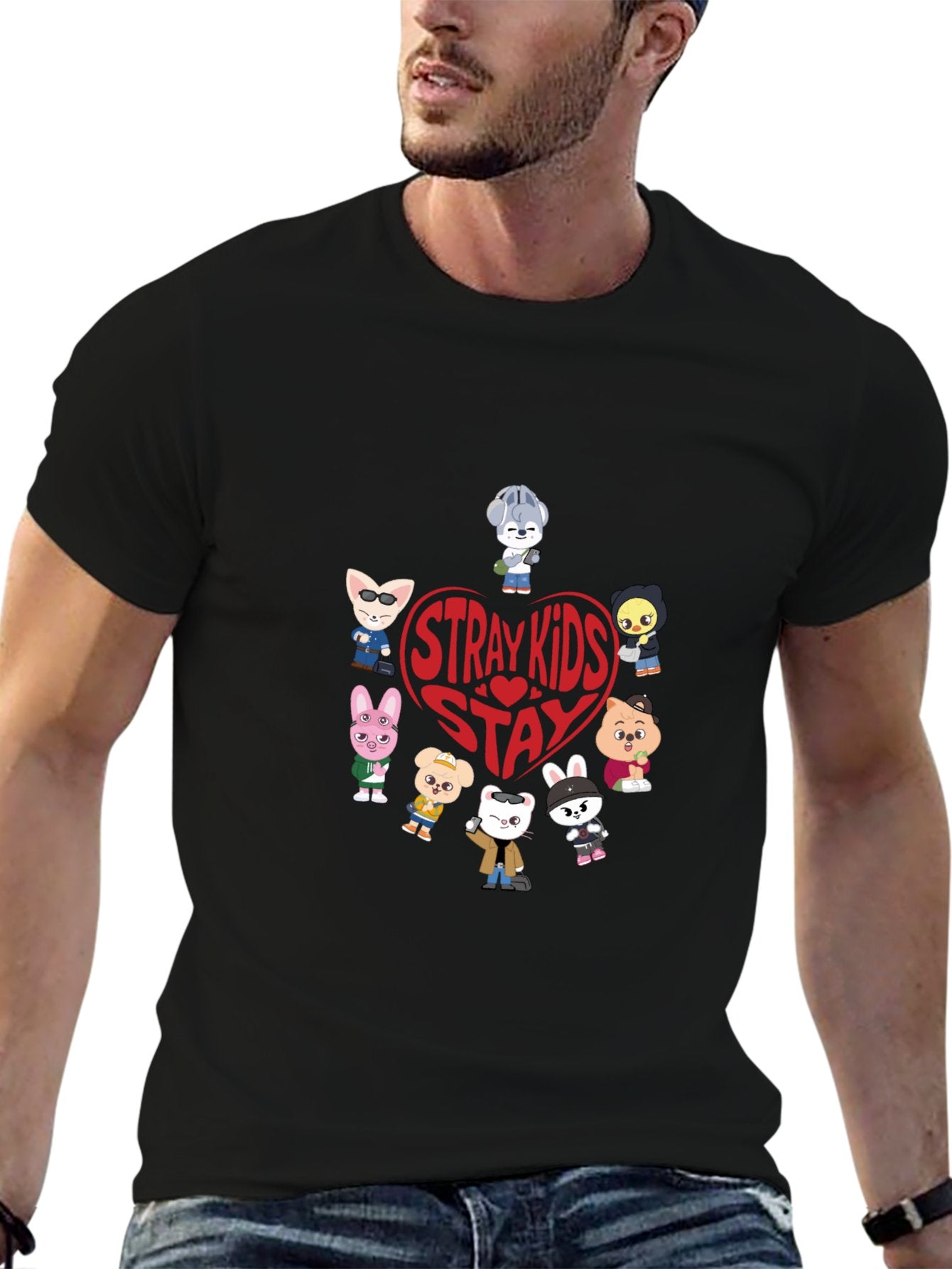 Stray Kids SKZOO Stay T-Shirt | Double-Sided DTF Print 100% Cotton Tee