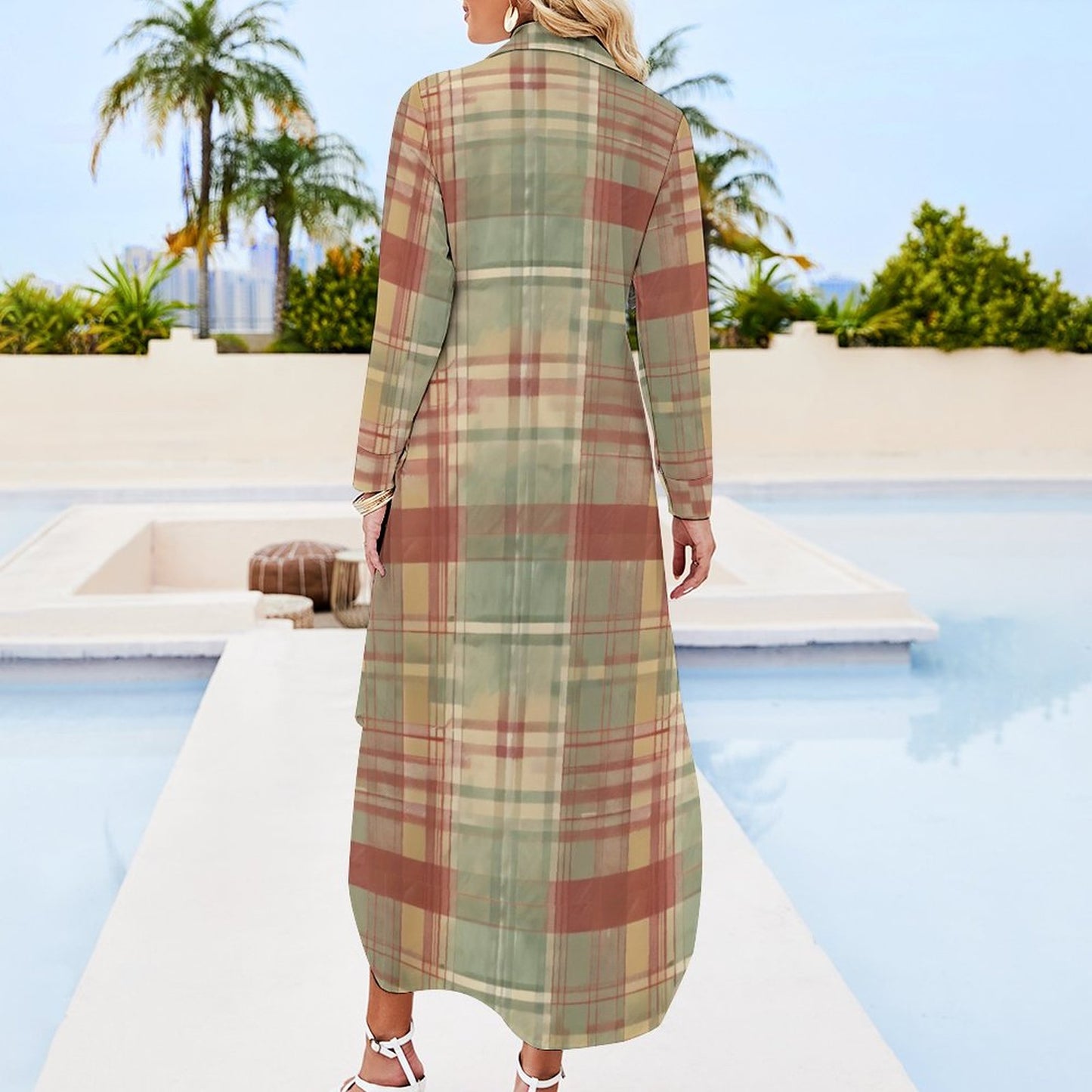 135gsm Button Down Collar Dress(All-Over Printing)