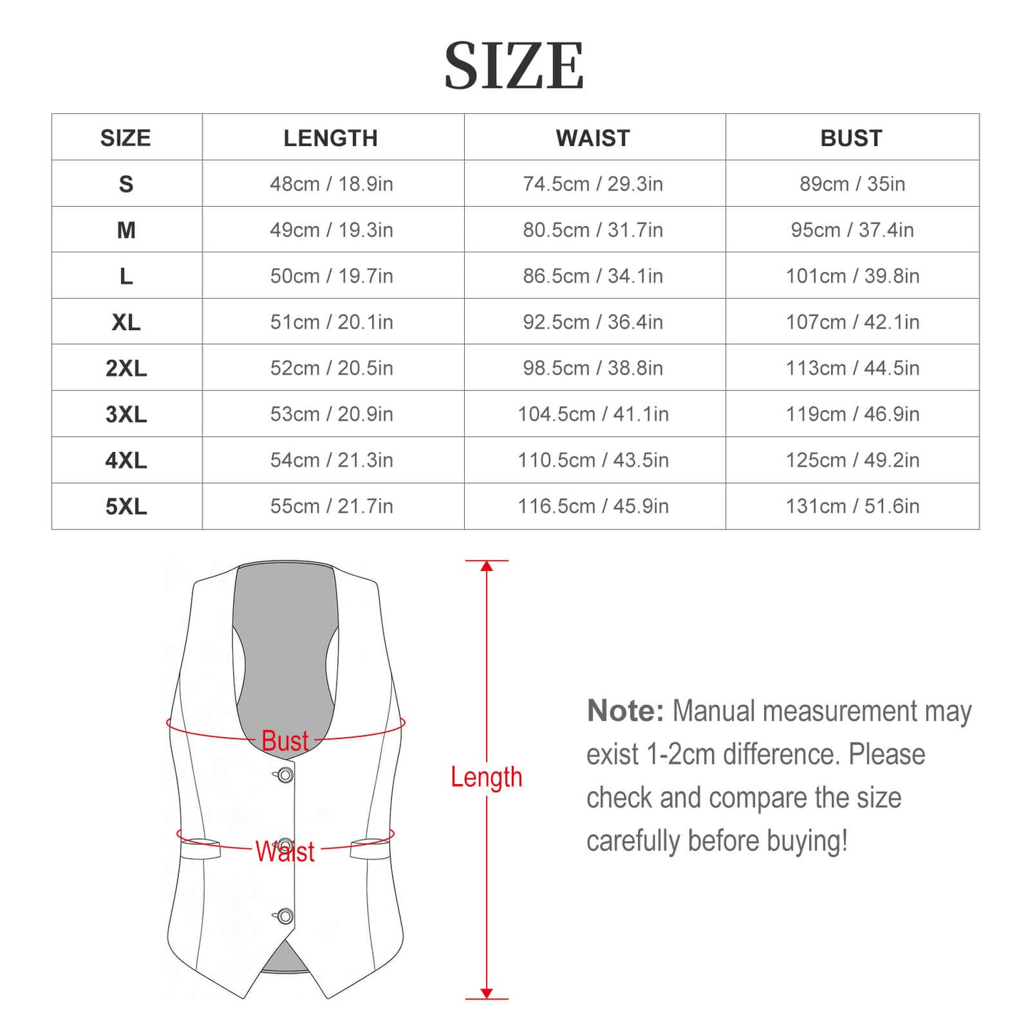 Women's Suit Vest(All-Over Printing)