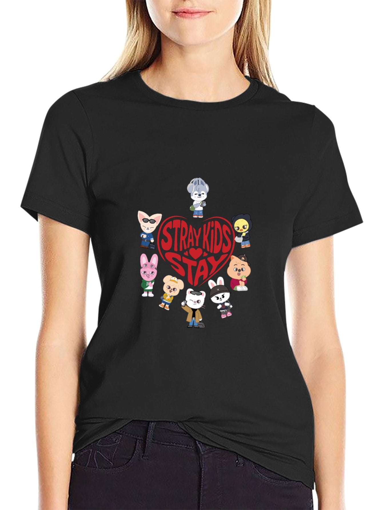 Stray Kids SKZOO Stay T-Shirt | Double-Sided DTF Print 100% Cotton Tee
