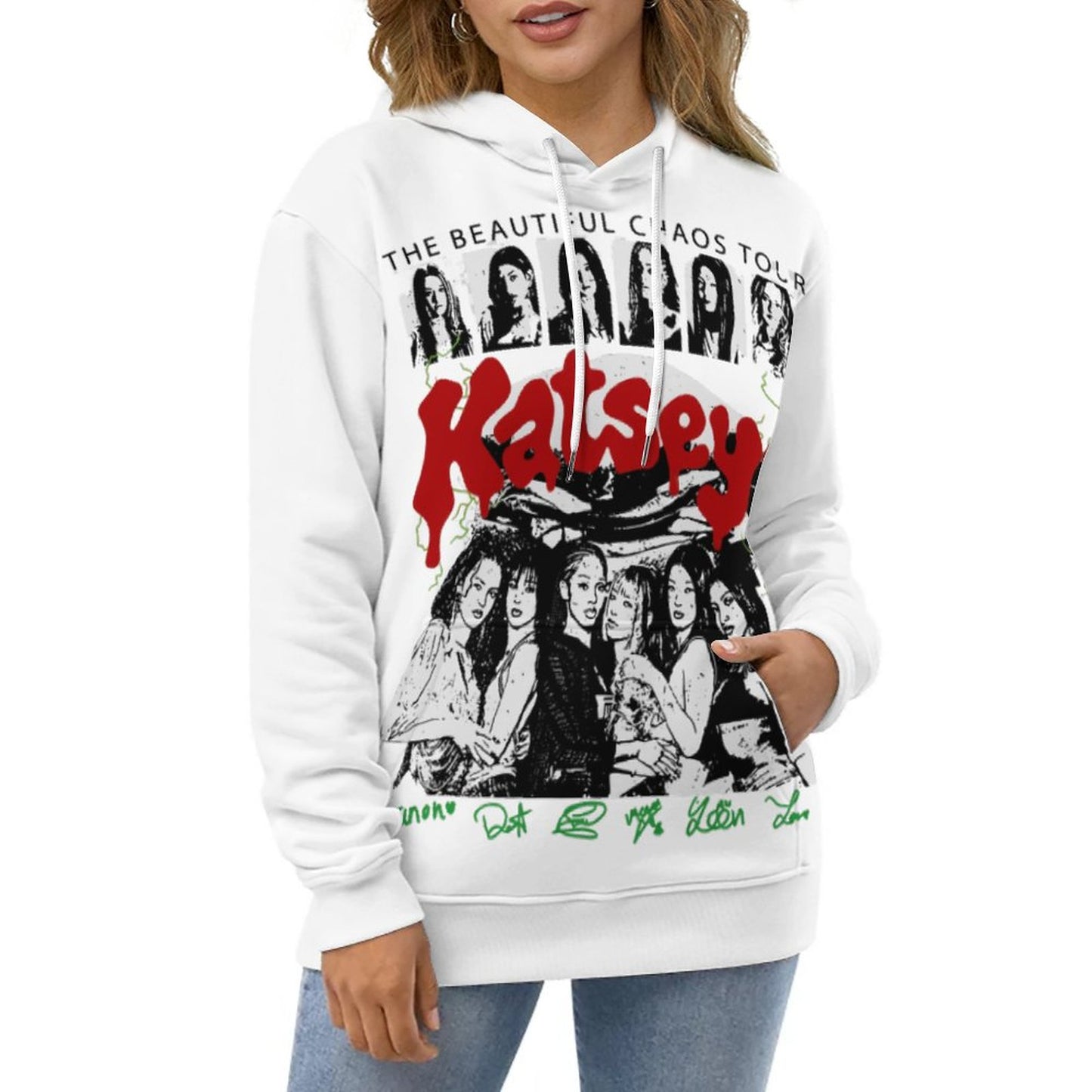 Katseye Tour Inspired Hoodie |  Double-Layer All-Over Print Fan Hoodie