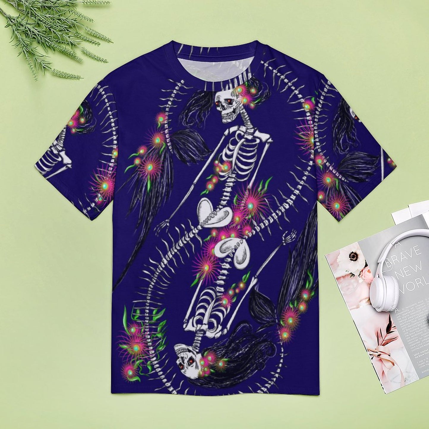 Skeleton Siren Short Sleeve T-Shirt – Premium Women's  Tee
