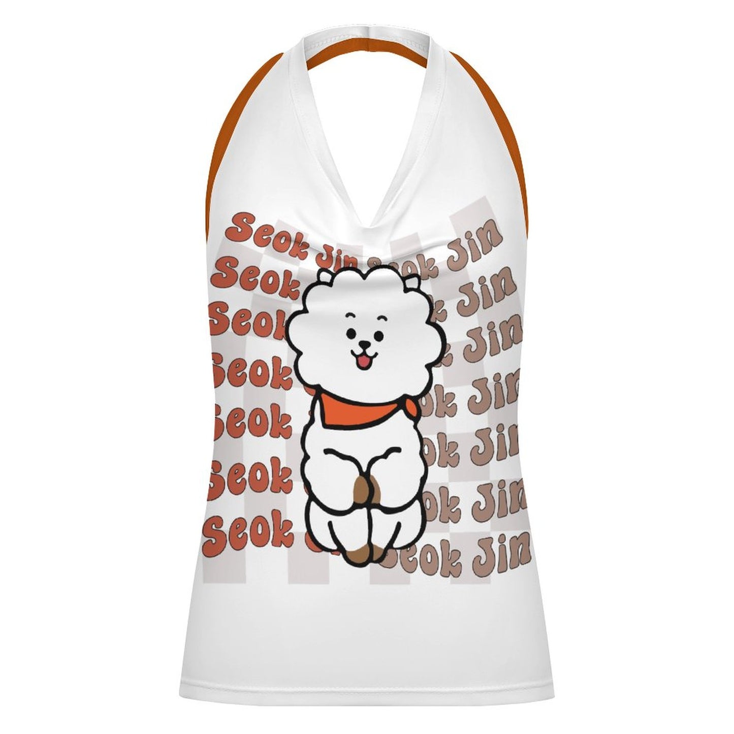BTS Jin BT21 Halter Tank Top | K-Pop Fan Merch All-Over Print