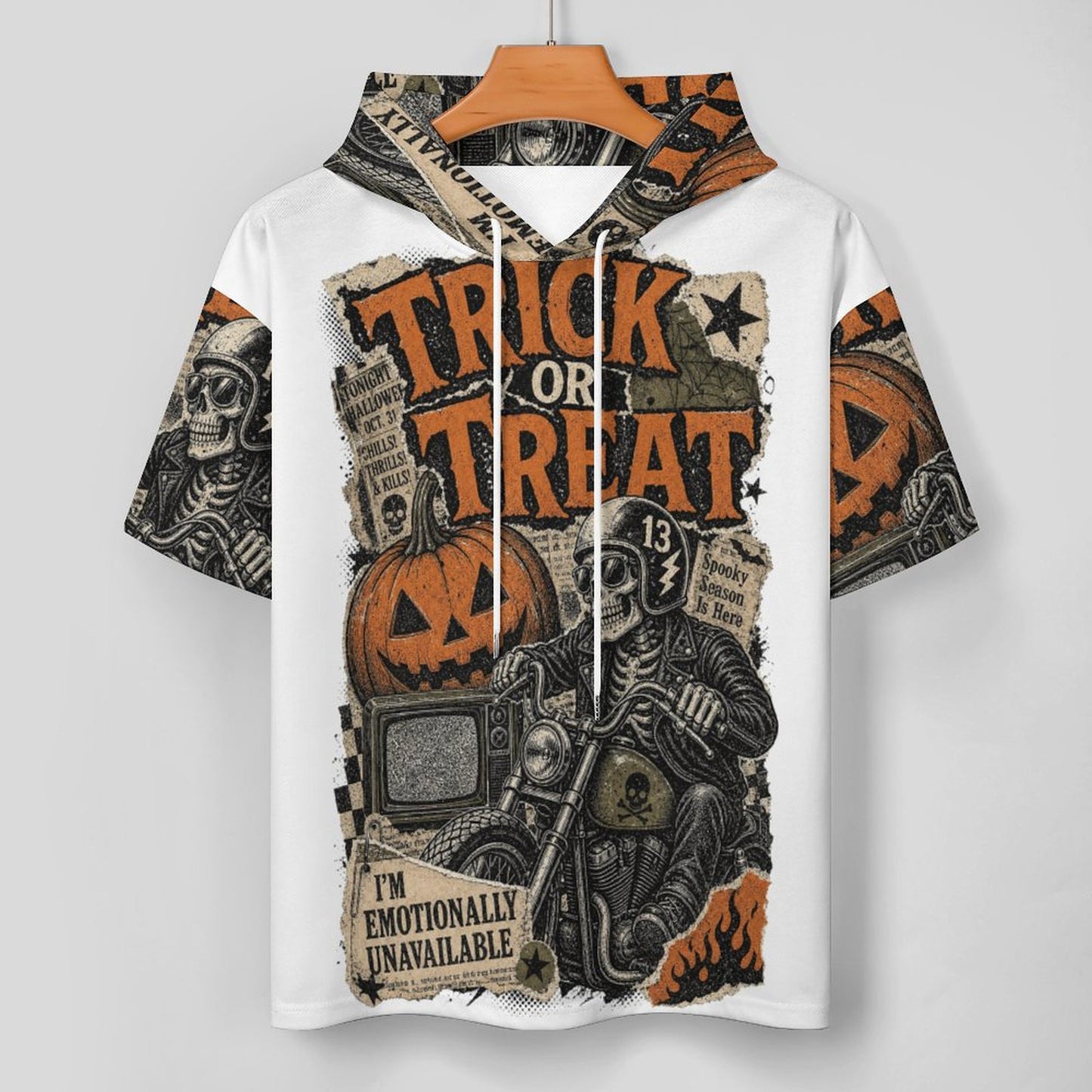280gsm Men's Mid Sleeved Hoodie(All-Over Printing)