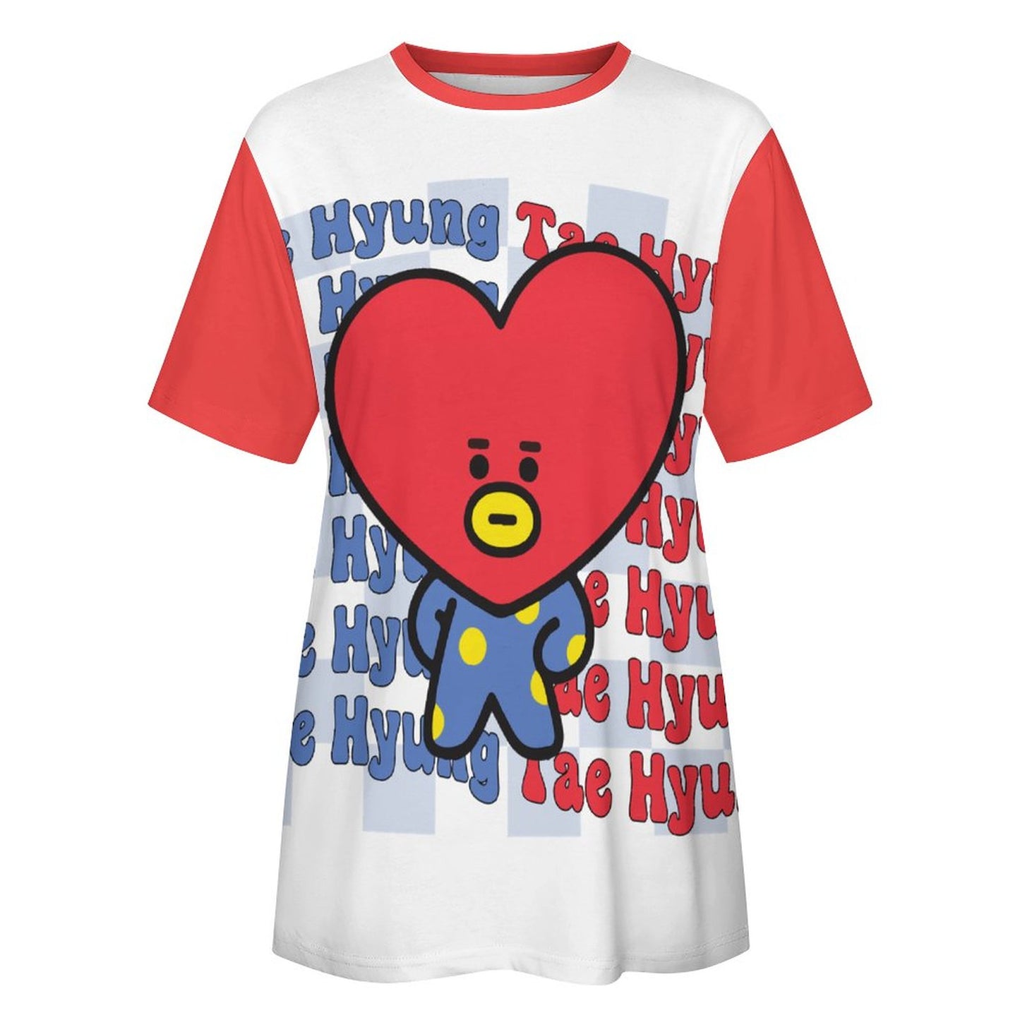 BT21 Tata V Taehyung Women's Cotton T-Shirt | K-Pop Fan Merch All-Over Print