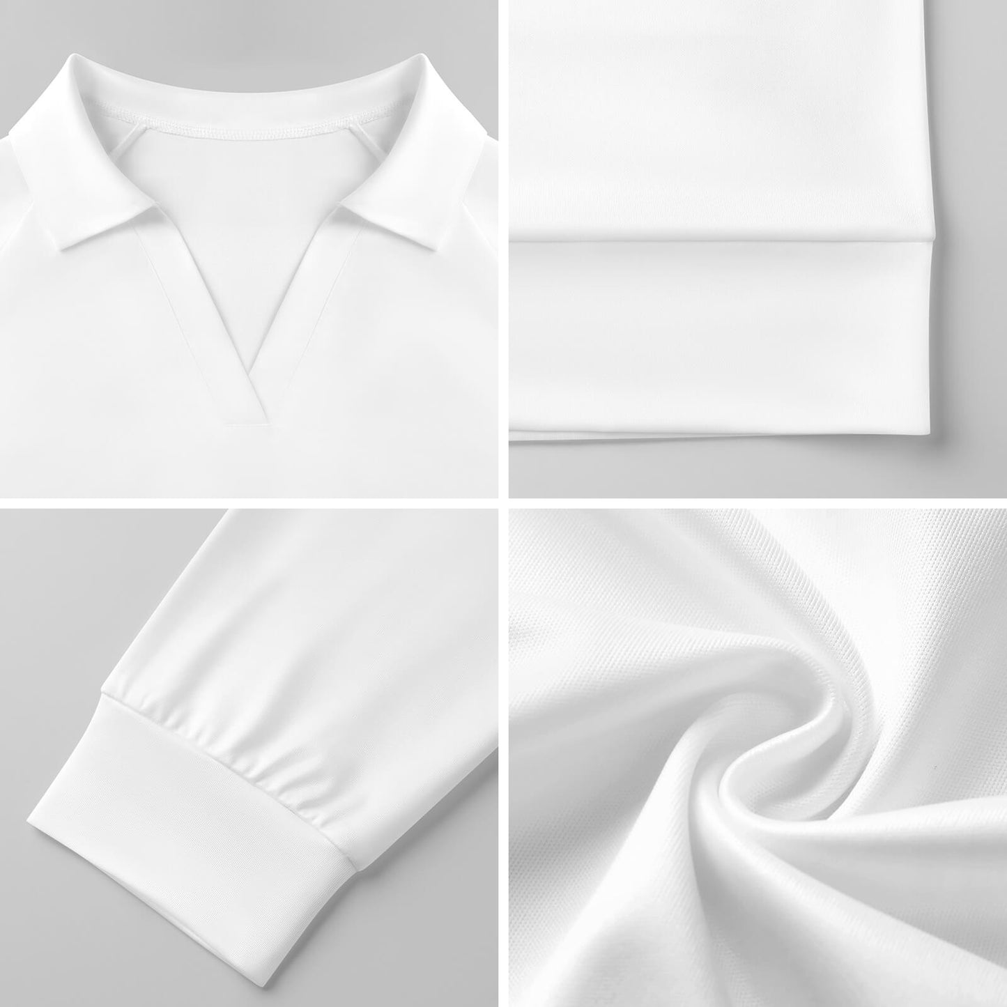 170gsm Casual Long Sleeve V-Neck Sweatshirt(All-Over Printing)