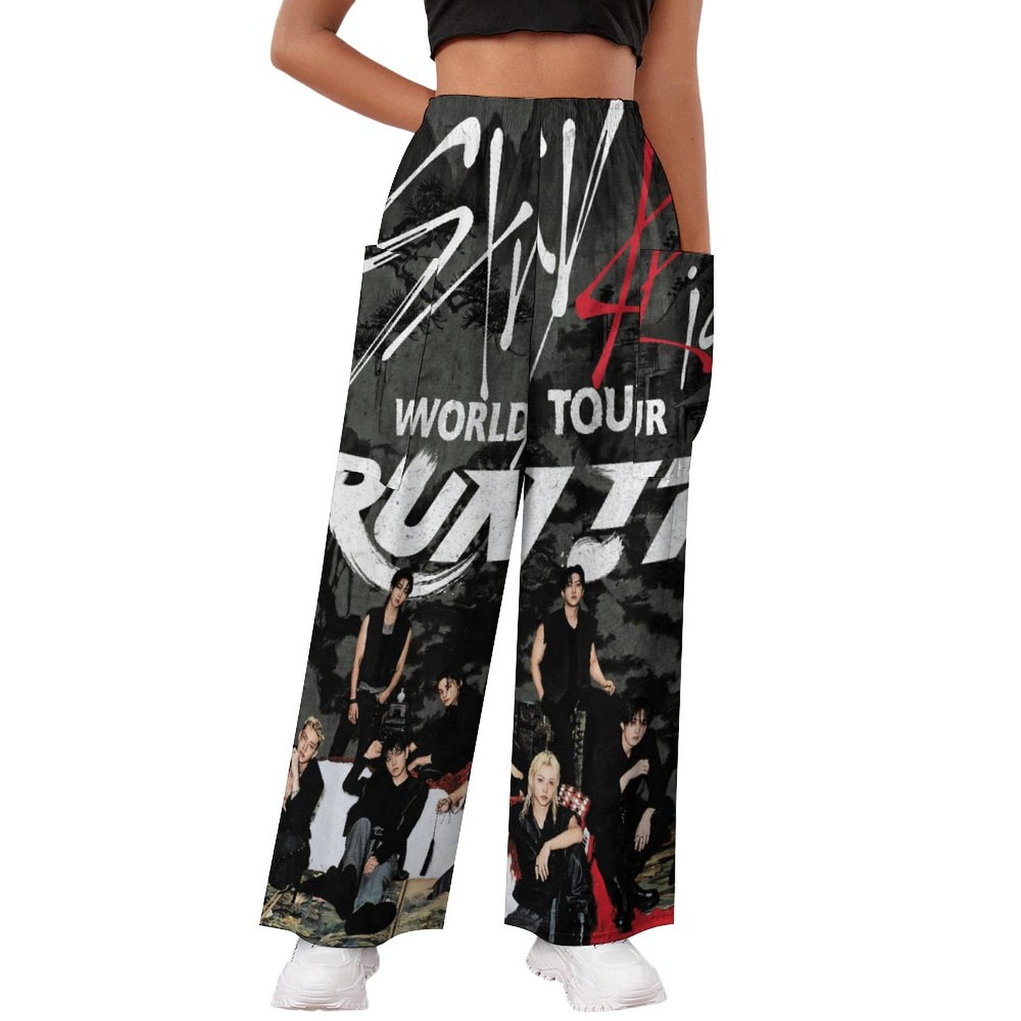 Women's Loose Fit Casual Pants(All-Over Printing)