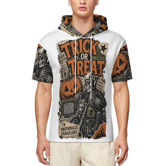 280gsm Men's Mid Sleeved Hoodie(All-Over Printing) — front view