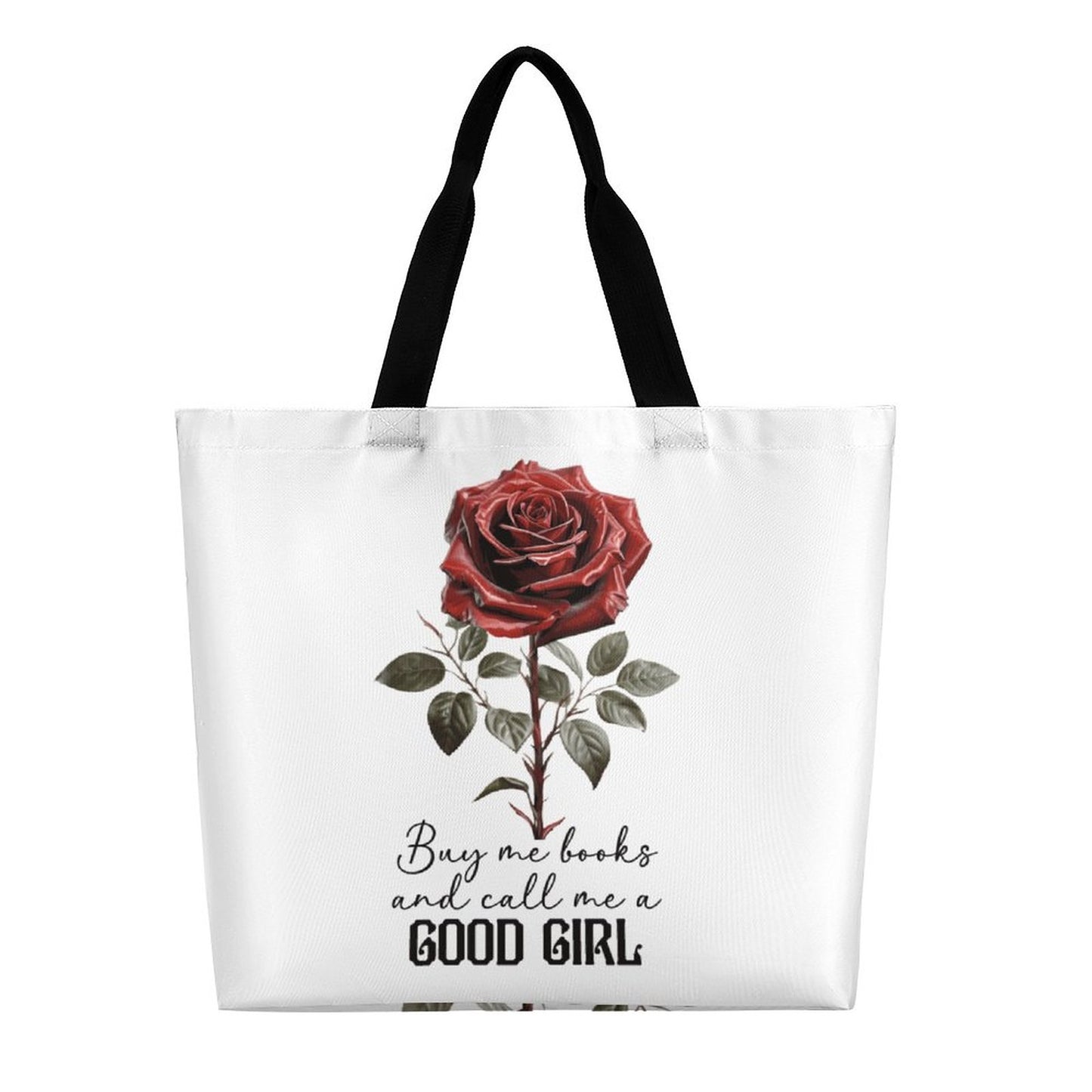 Roses Are Red Large Tote Bag | BookTok Inspired Bookish Gift