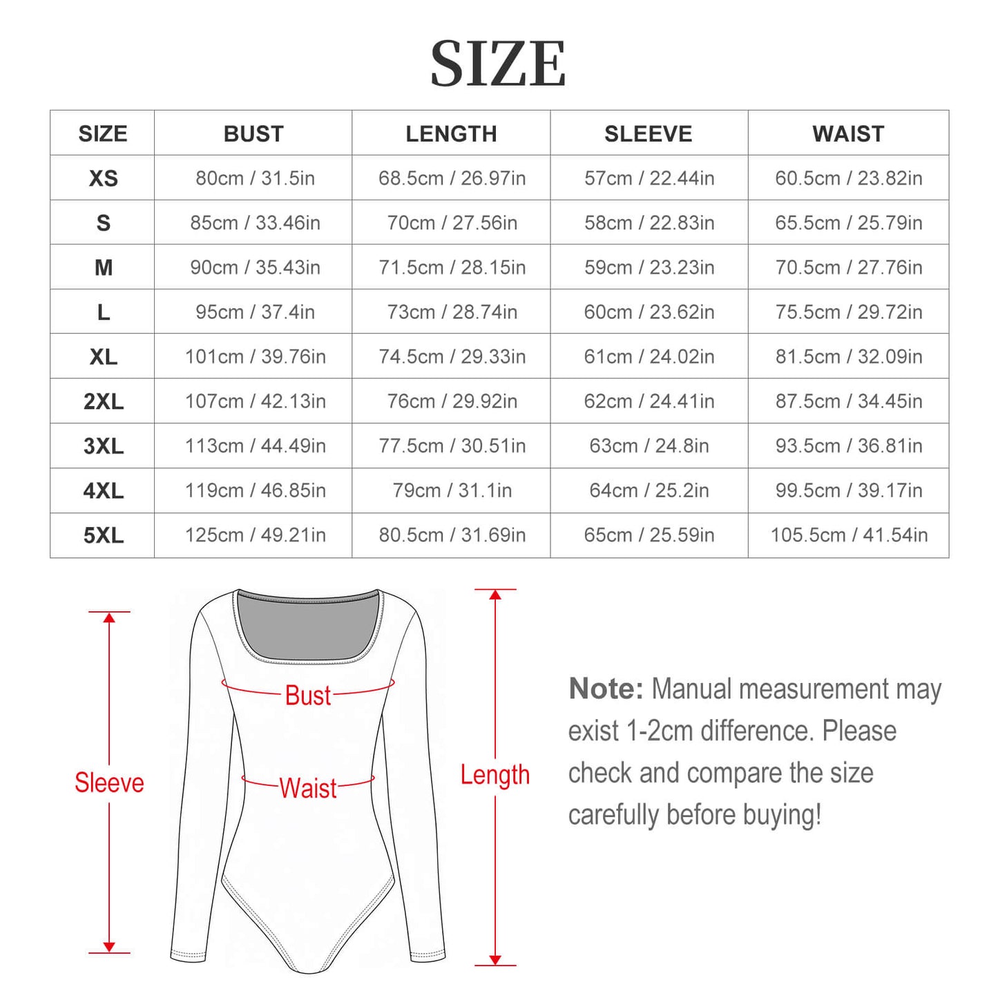 Square Collar Long Sleeved Jumpsuit(All-Over Printing)