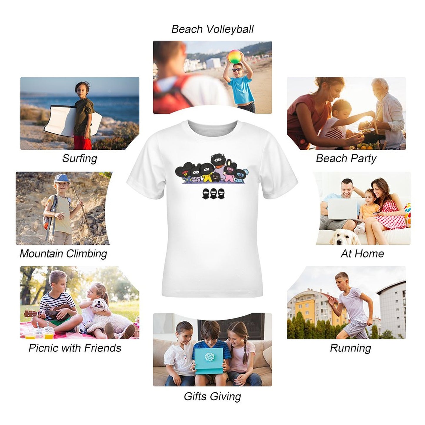 BT21 Hooligan Inspired Kids Cotton T-Shirt – Premium 190gsm K-Pop Children's Tee