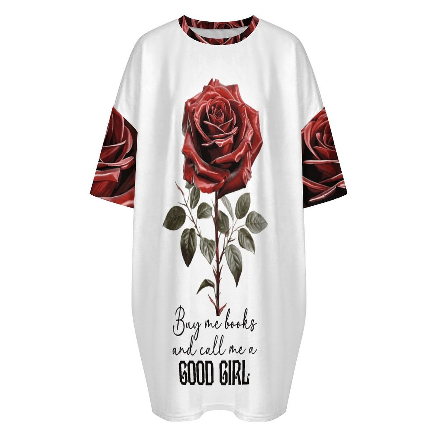 Buy Me All the Books Flannel Nightdress | BookTok Inspired Bookish Gift