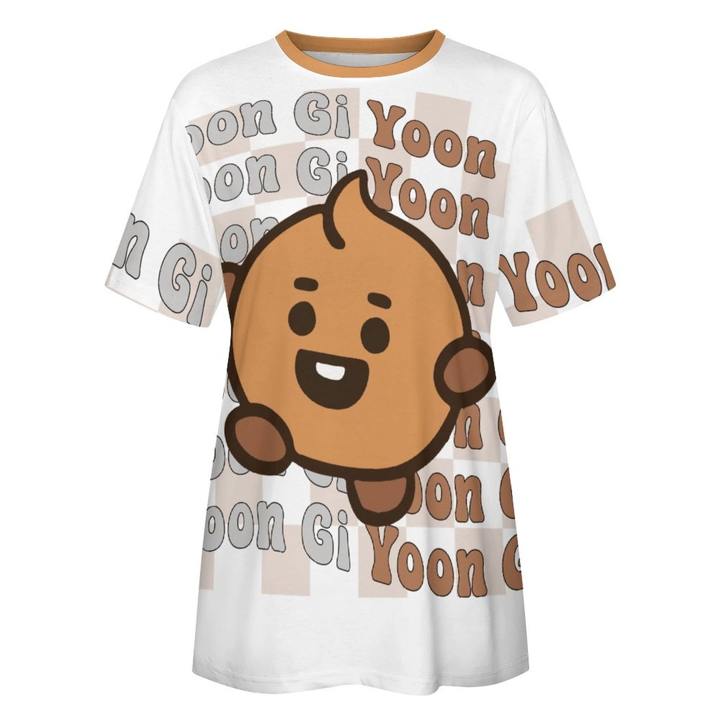 BT21 Shooky Suga Women's Cotton T-Shirt | K-Pop Fan Merch All-Over Print