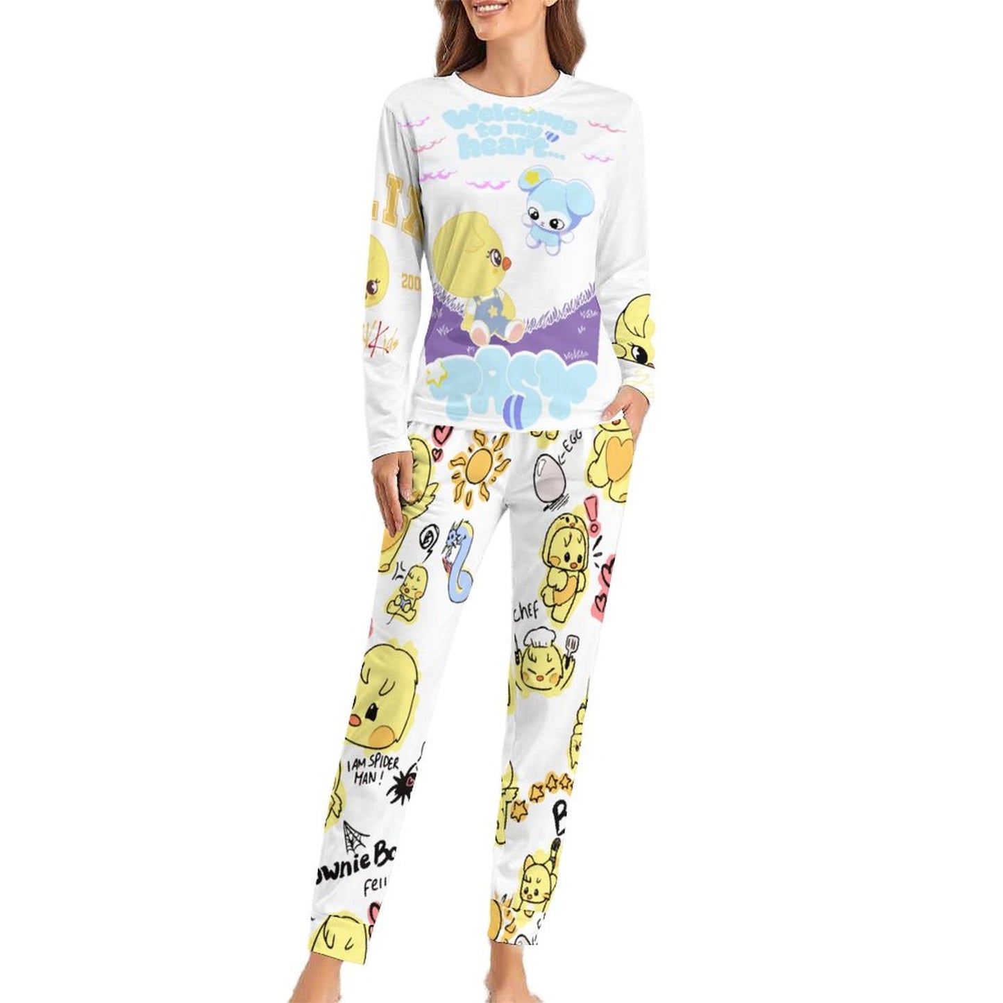 Women's 2-Piece Pajama Set(All-Over Printing)
